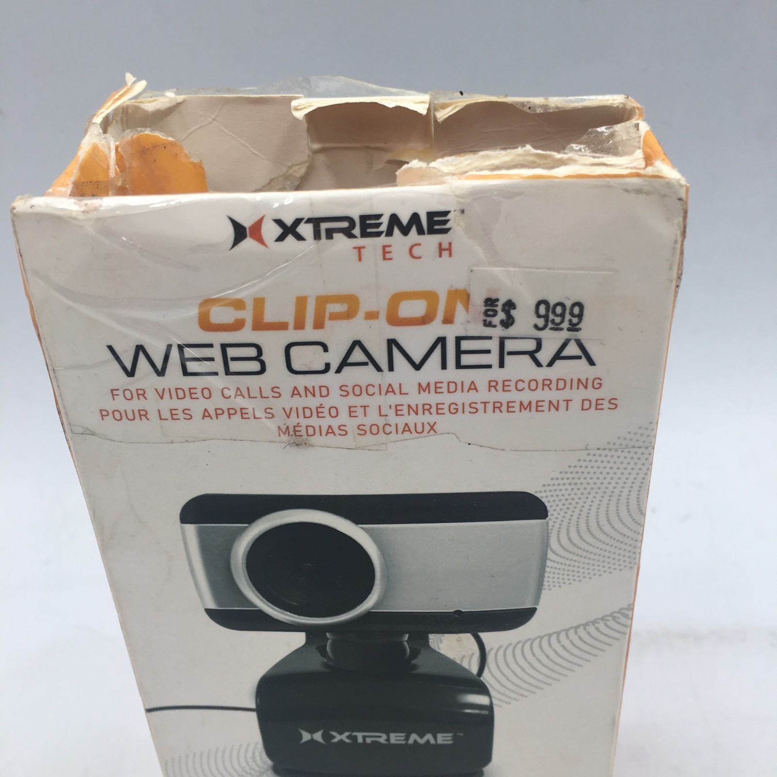 Webcam Xtreme Tech Clip-On with Built-in Microphone In Original Box