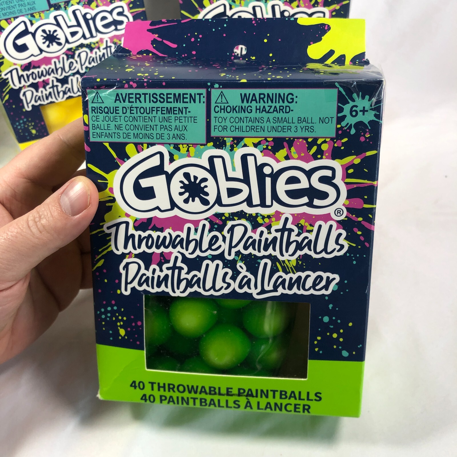LOT of (4) Boxes Goblies Throwable Paintballs Total Blue Green Orange Yellow NEW
