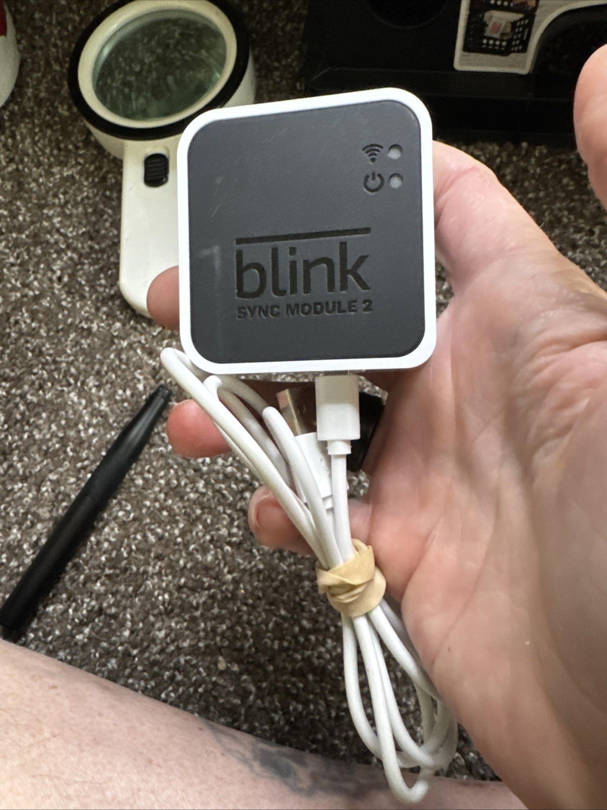 Blink Sync Module 2 Smart Home Hub BSM00401U with Power Adapter & Cable