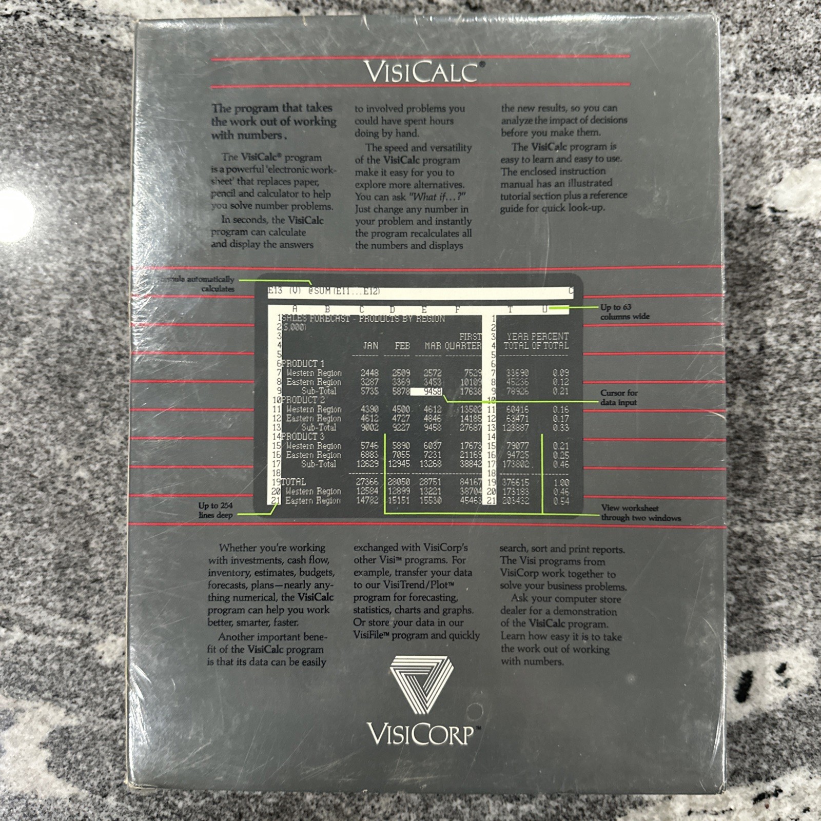 SEALED VisiCalc by Visicorp for Atari 800