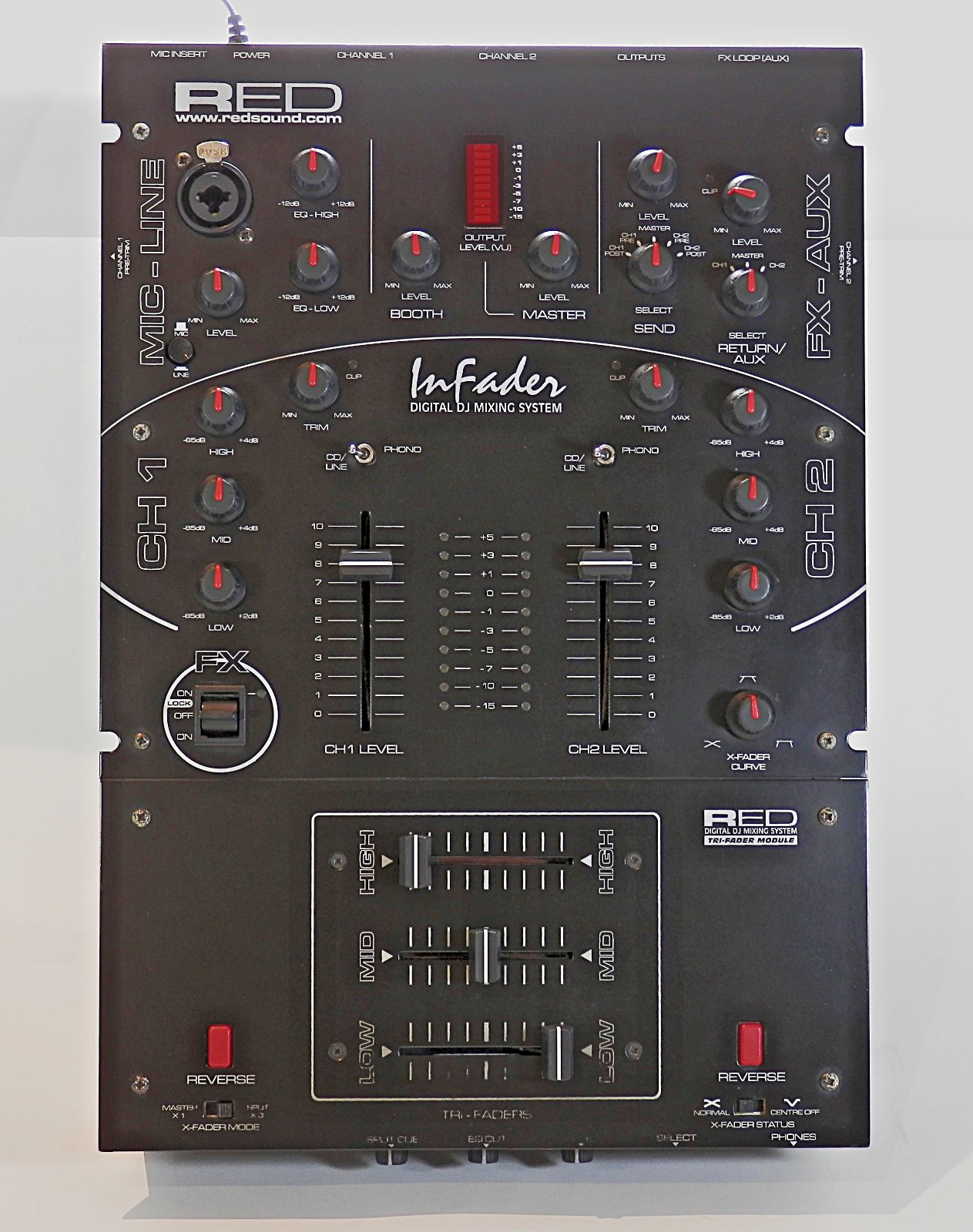 REDSOUND (Red Sound) InFader:  Multi-Band DJ Mixer & Remixing Tool - EXCELLENT!
