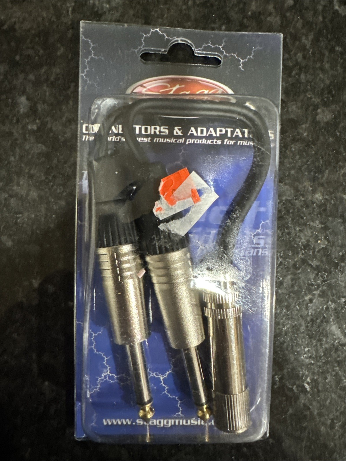 Stagg Connector Adapter YC-0.1/1PFS2PH New Unopened 1/4” Female Male Mono