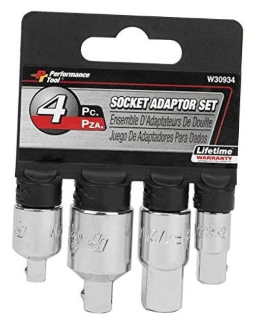 W30934 4-Piece Chrome Vanadium Socket Adapter Set