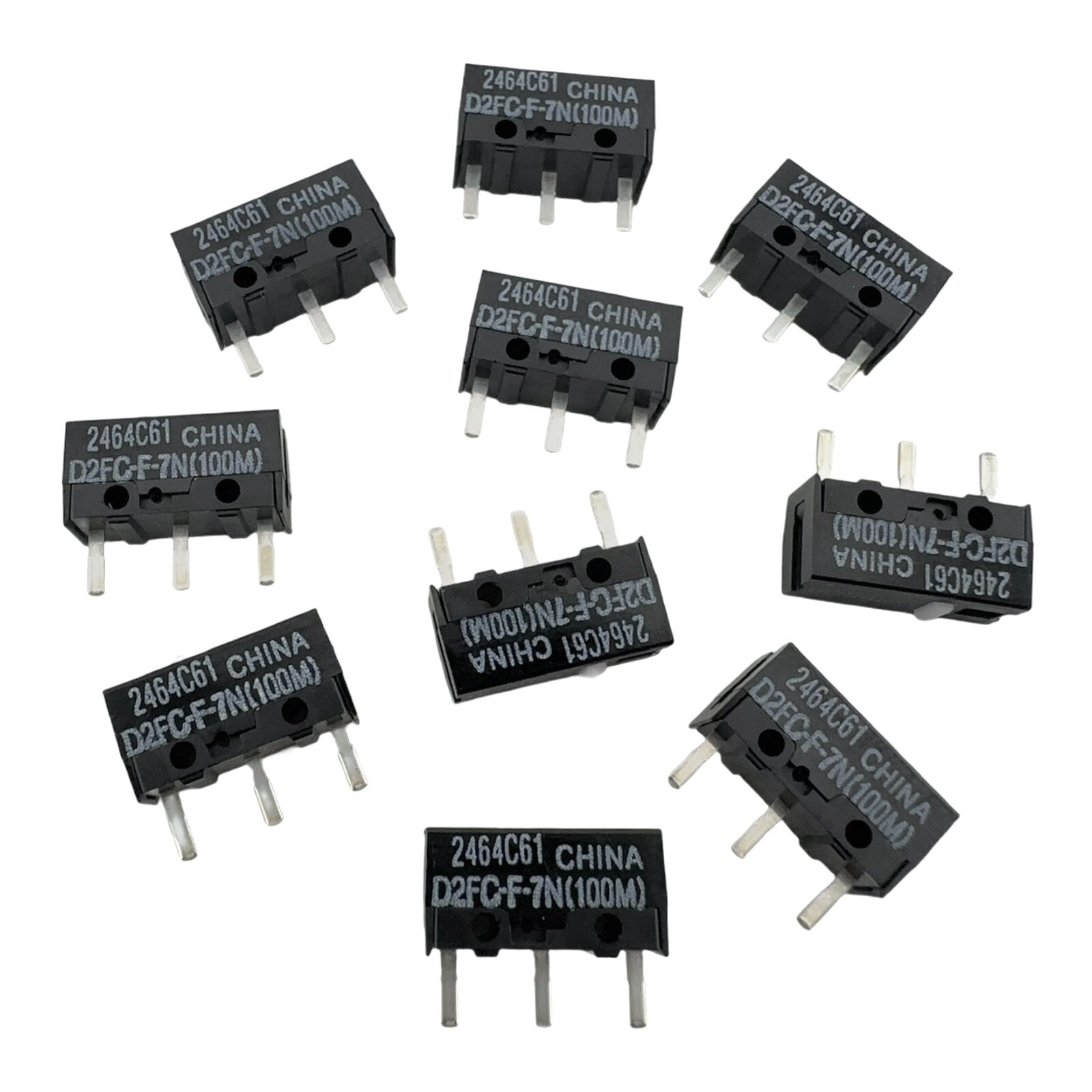 Omron D2FC-F-7N (100M) Mouse Micro Switch (10 Pieces) US Stock