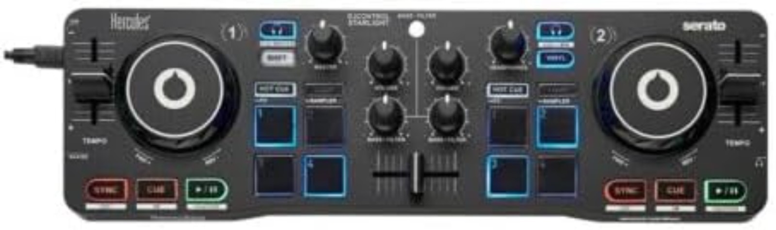 Serato DJ Lite Controller with Built-in Sound Card