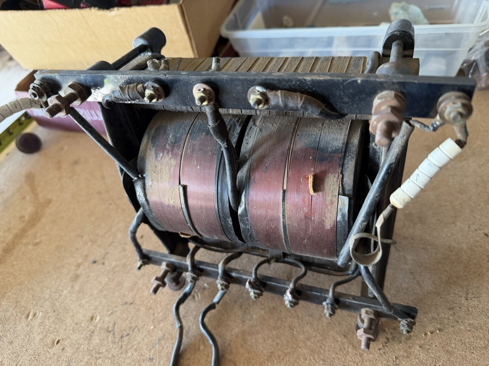 Antique 1920’s Thordarson (?) Large Open-Frame Transformer for display