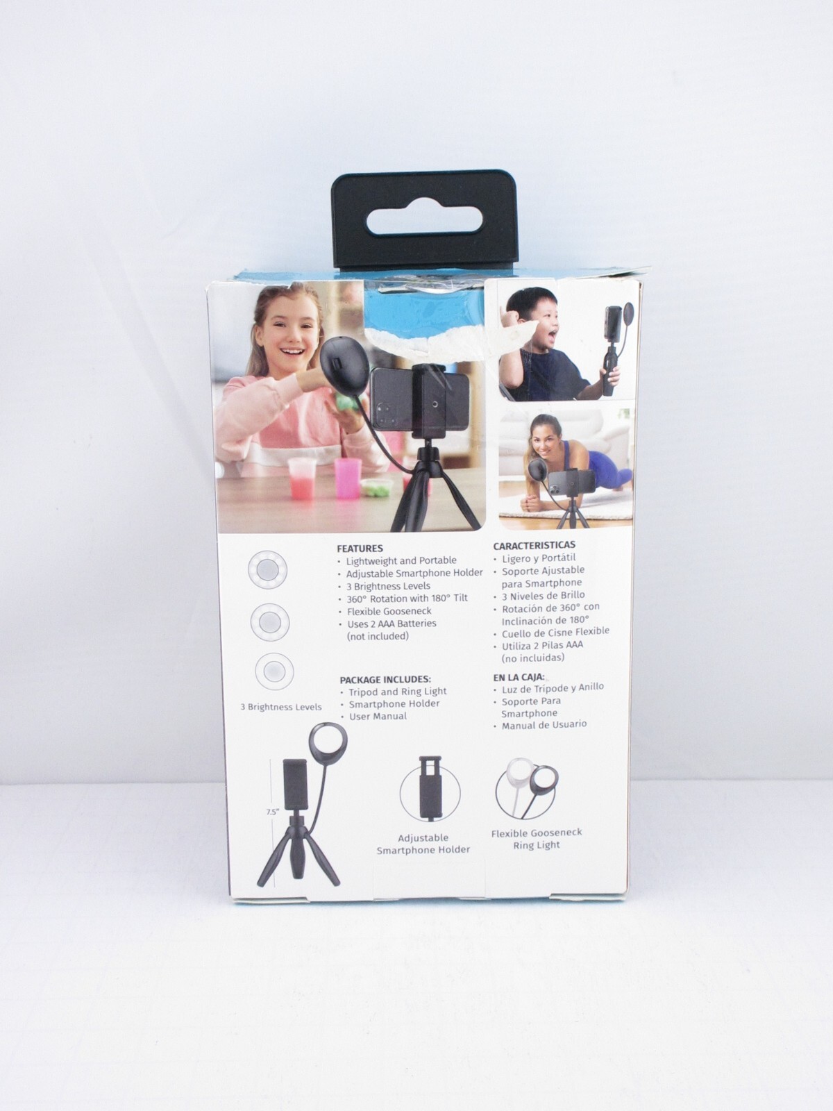 Slide Innovations Mini Vlogger w/ Table Tripod Dimmable Light- FREE SHIPPING