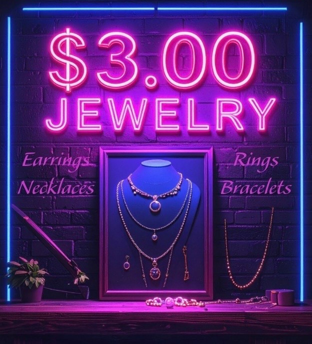 $3 MAKE  A LOT ESTATE JEWELRY EARRINGS NECKLACE BRACELET PIN LOW FLAT SHIPPING