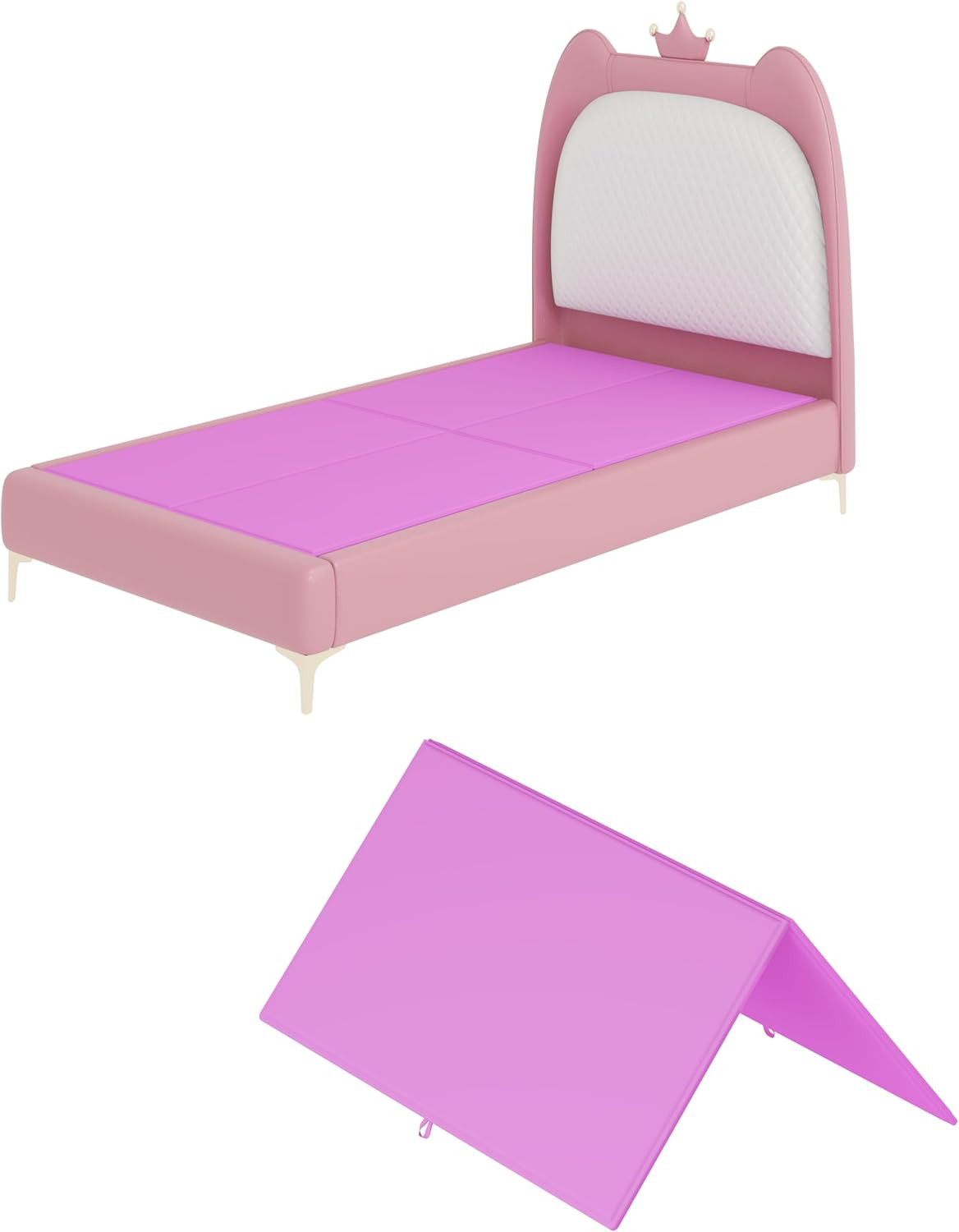 Twin-Bunkie-Board(38''X75'') 0.5 Inch Low Profile under Mattress Foldable-Bed-Bo