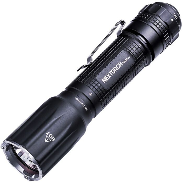 Nextorch TA30W Tactical Flashlight Rechargeable Resists Water/Impact Strobe