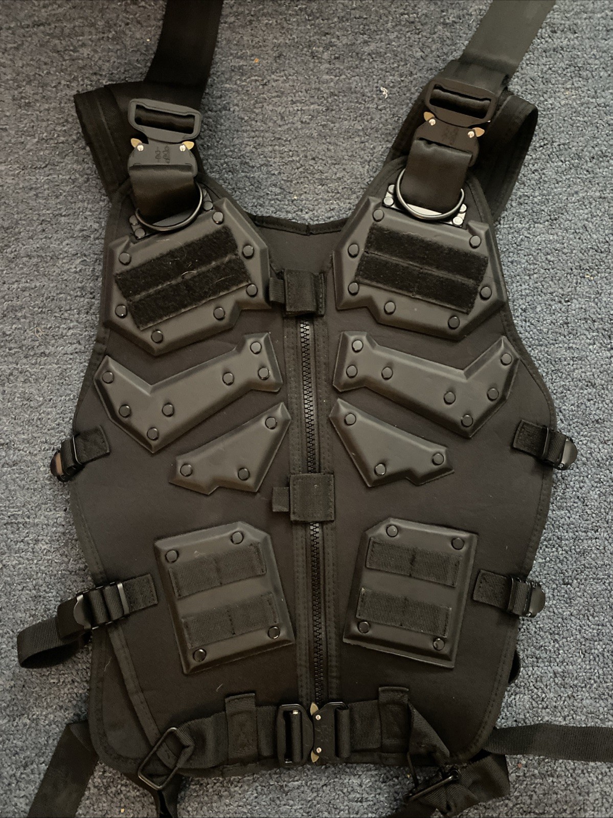 Tactical Vest for Men Airsoft Vest Youth Adjustable Molle Vest Fit Adult