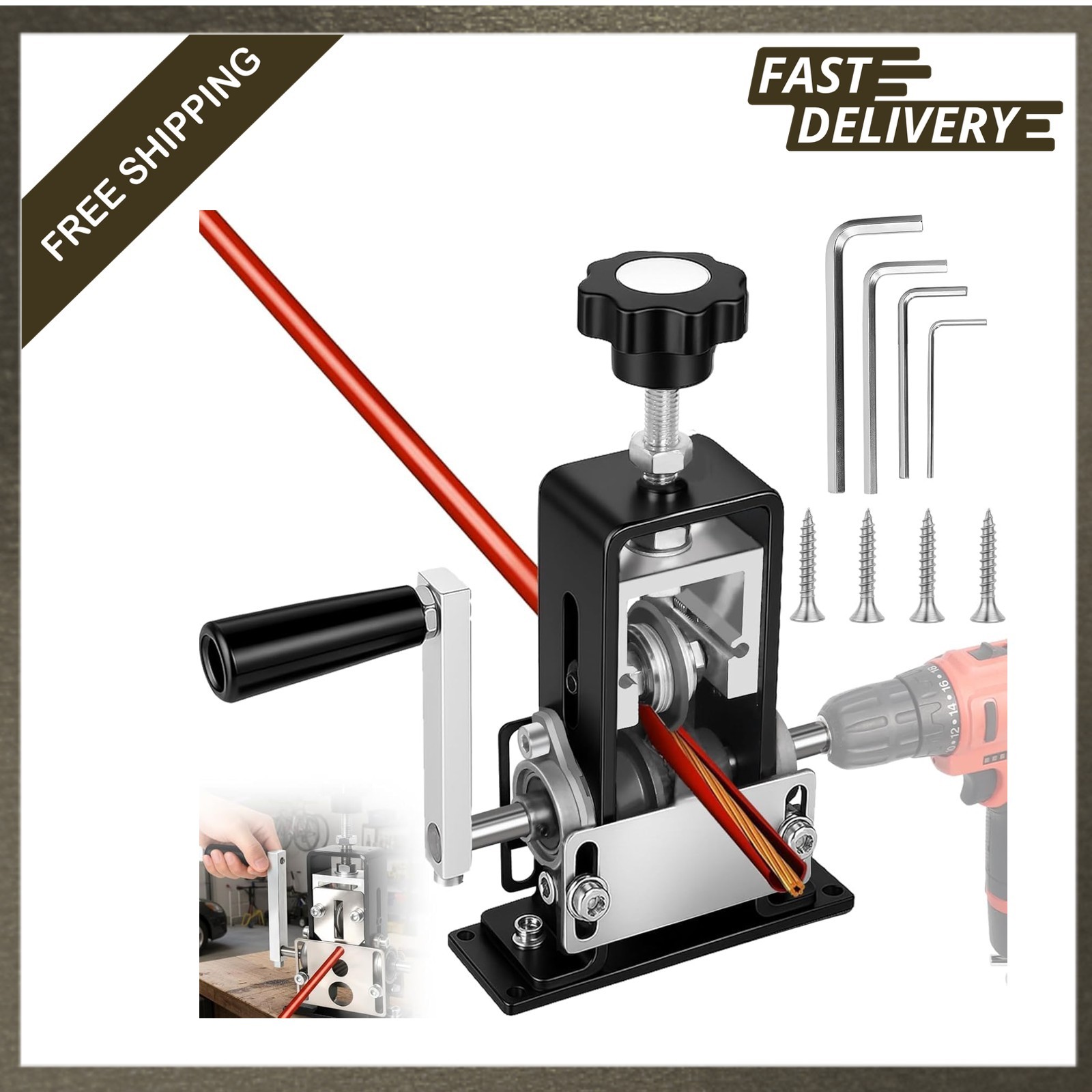 Manual Wire Stripping Machine, Copper Wire Stripper, Gauge 0.04 to 1 Inch, Scrap