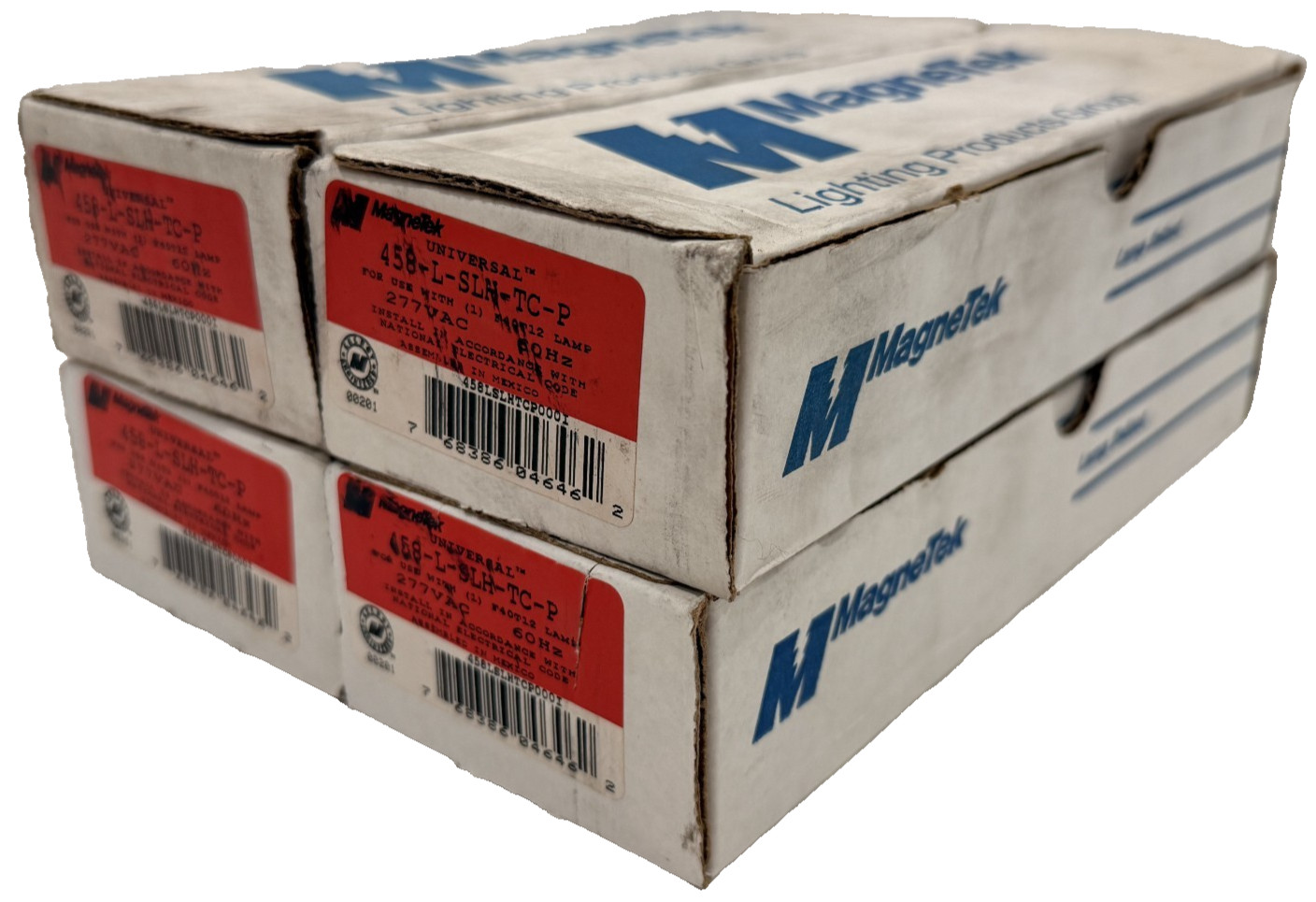 LOT OF 4 NEW MAGNETEK 458-L-SLH-TC-P UNIVERSAL RAPID START BALLASTS 458LSLHTCP