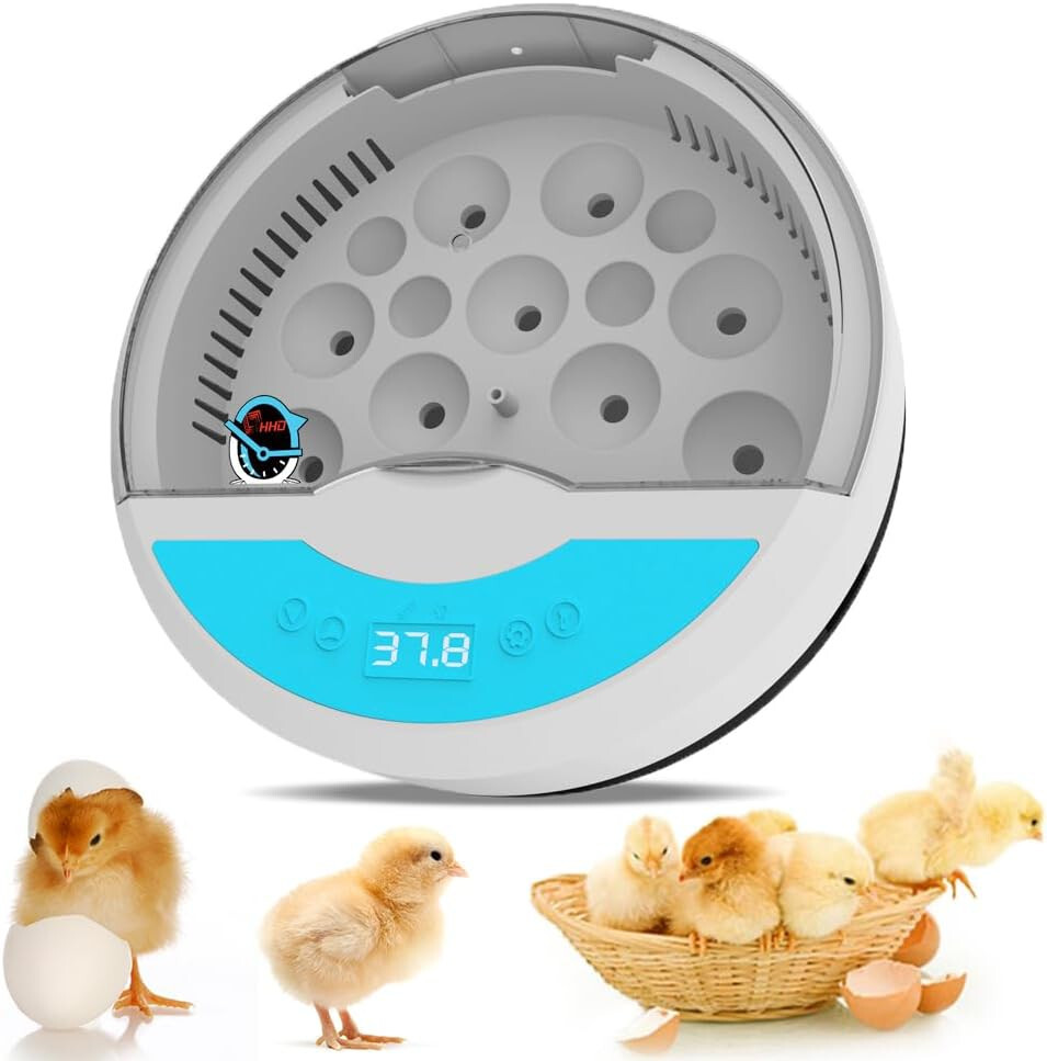 HBN 9 Egg Incubator w/ Temperature Control, Touch Operation& Temperature Display