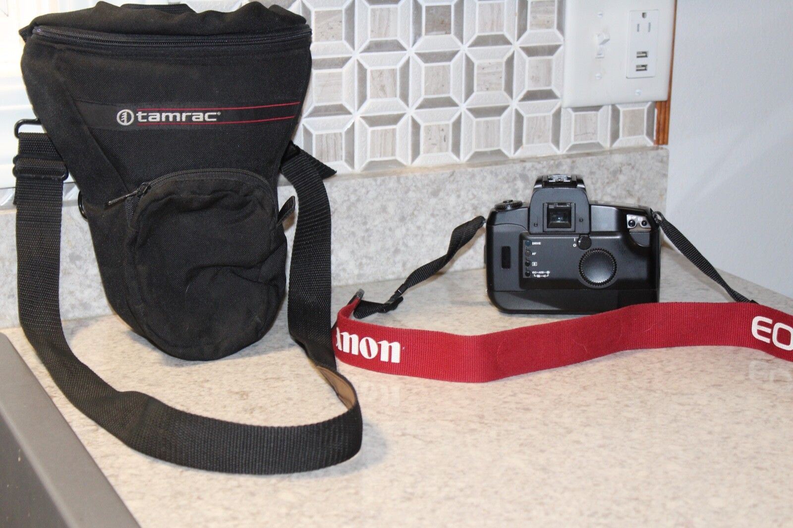 Canon EOSA2 Camera With- 72mm Promaster Lens W/ Strap & Case Bundle
