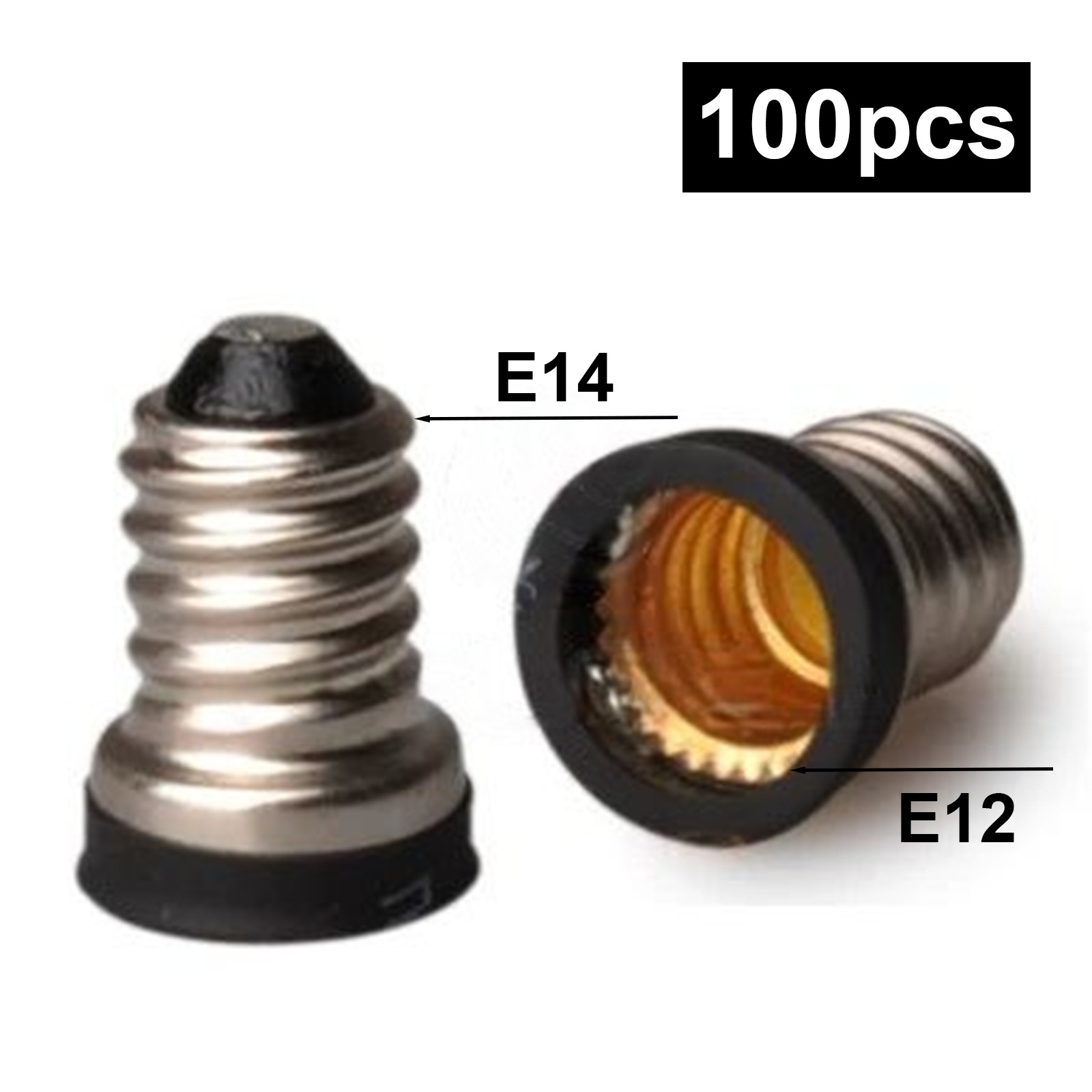 New E14 to E12 Candelabra Base Socket Light Bulb Lamp Adapter Holder Converter