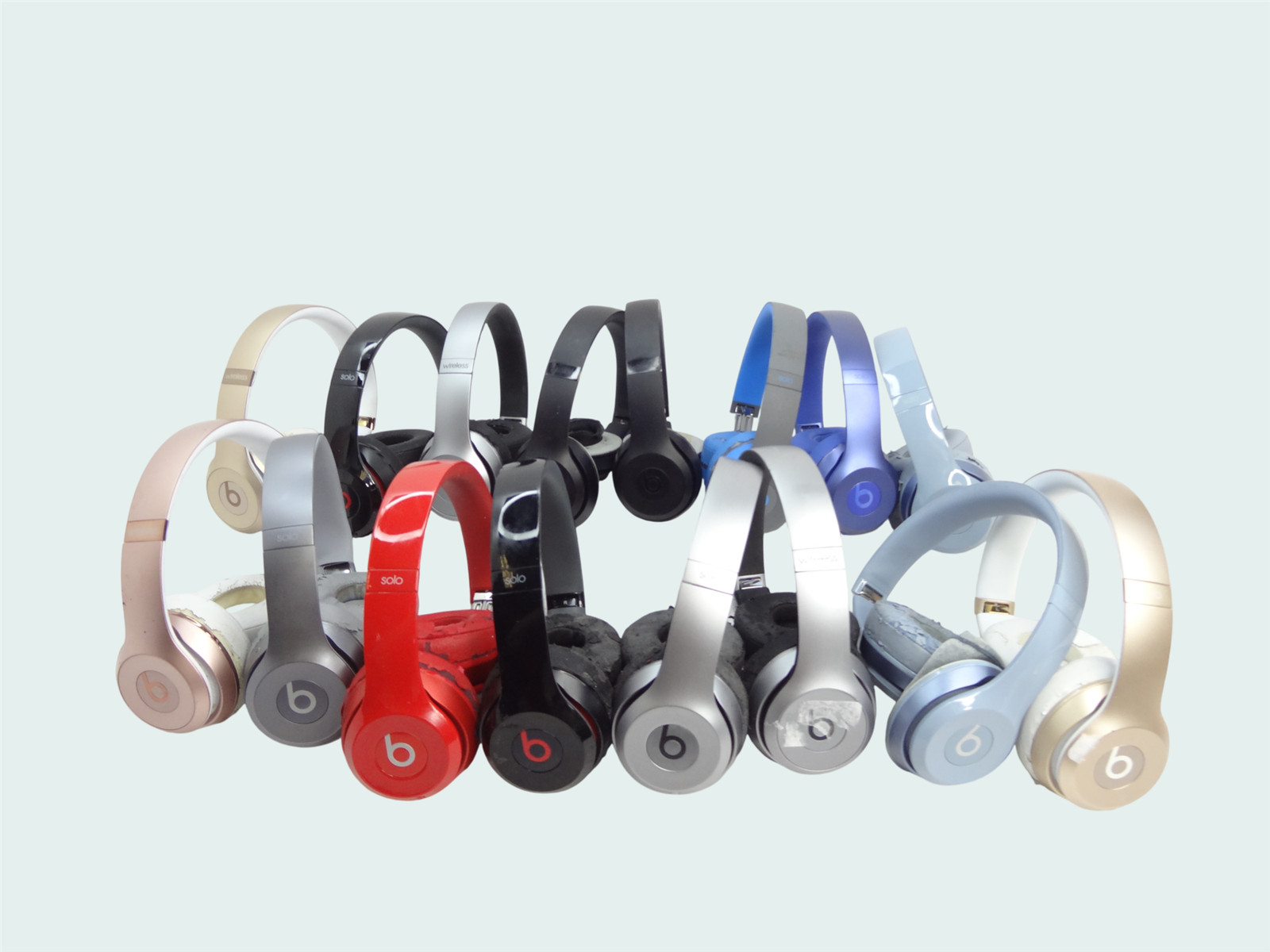 Lot of 16 Beats Solo On‑Ear Wireless Headphones  - Free shipping