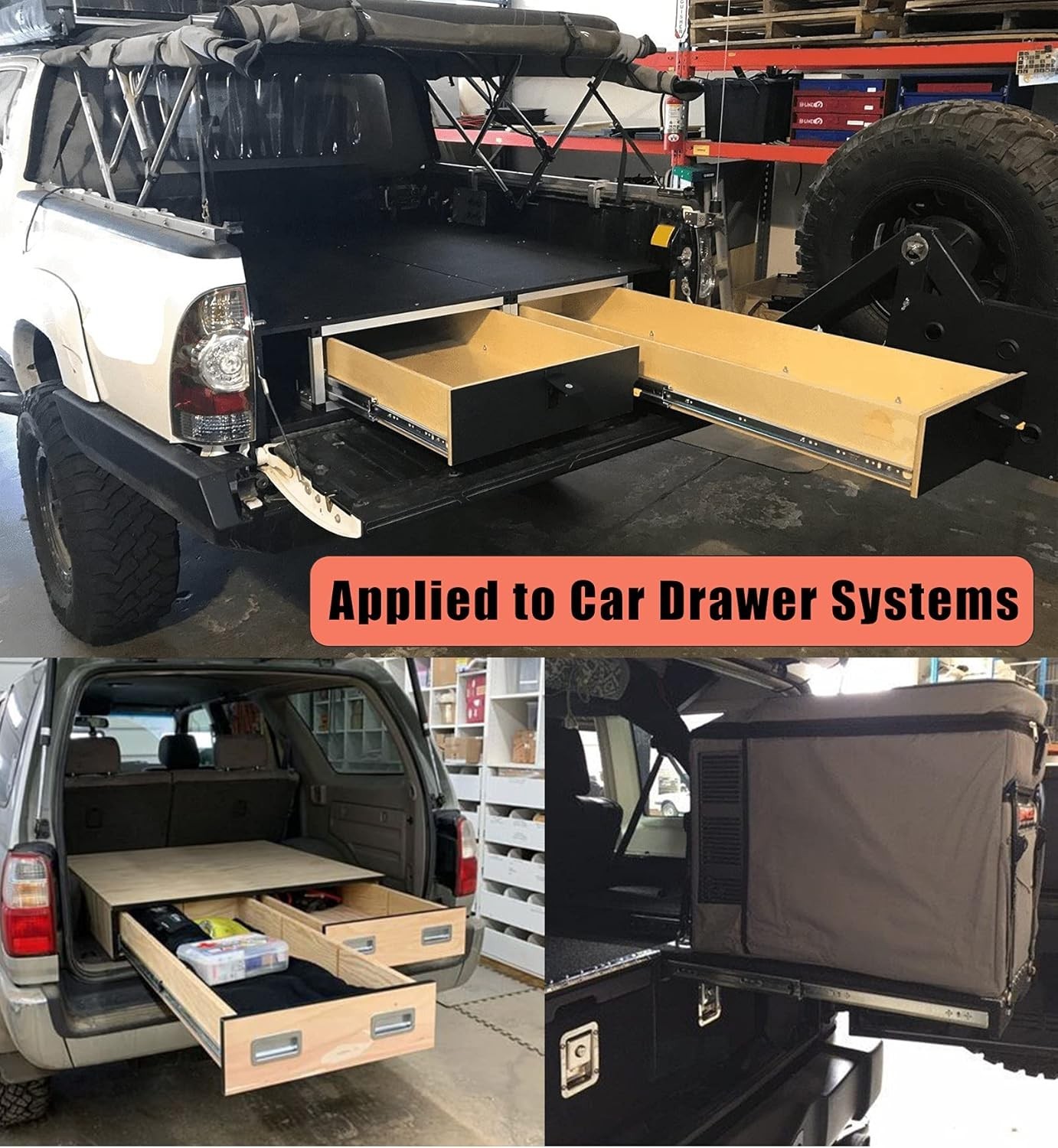Undermount Drawer Slides 22in 260lb Capacity