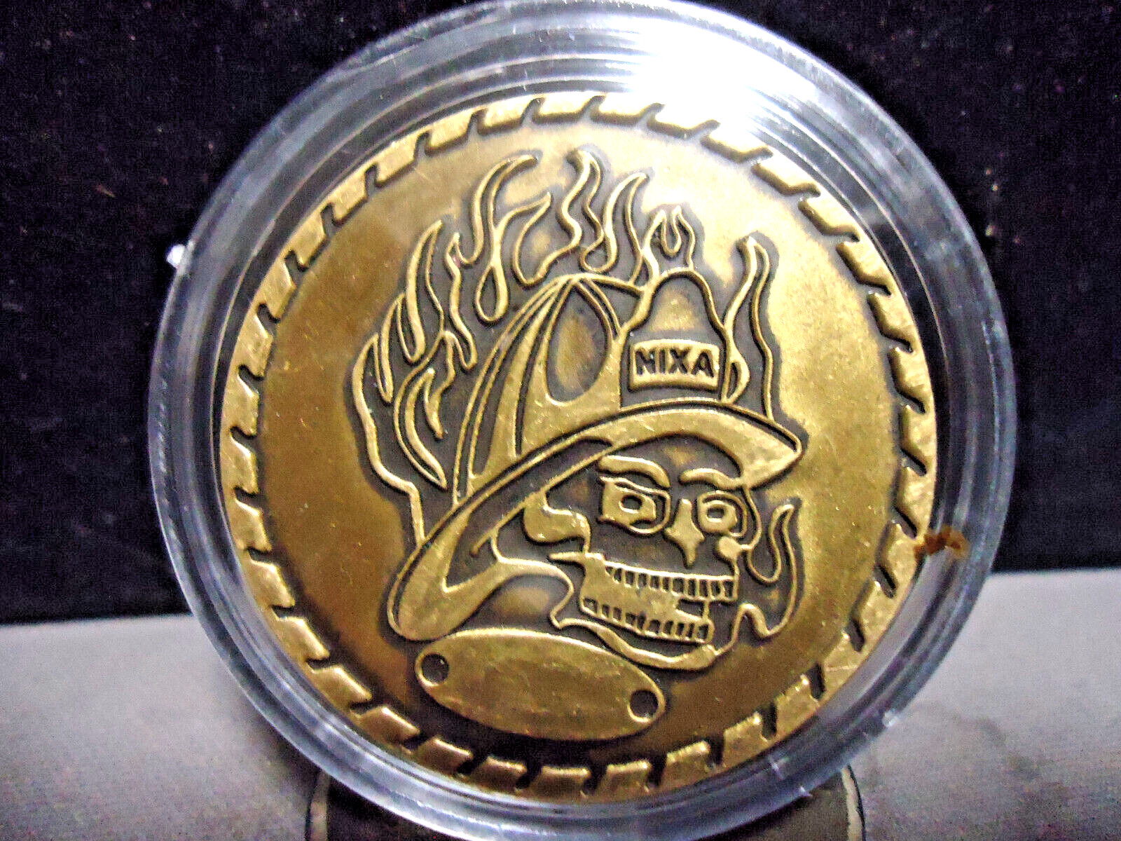 "RARE"  NIXA -  MISSOURI- FIRE PROTECTION DISTRICT  15TH ANNIV. 1986-2001  TOKEN