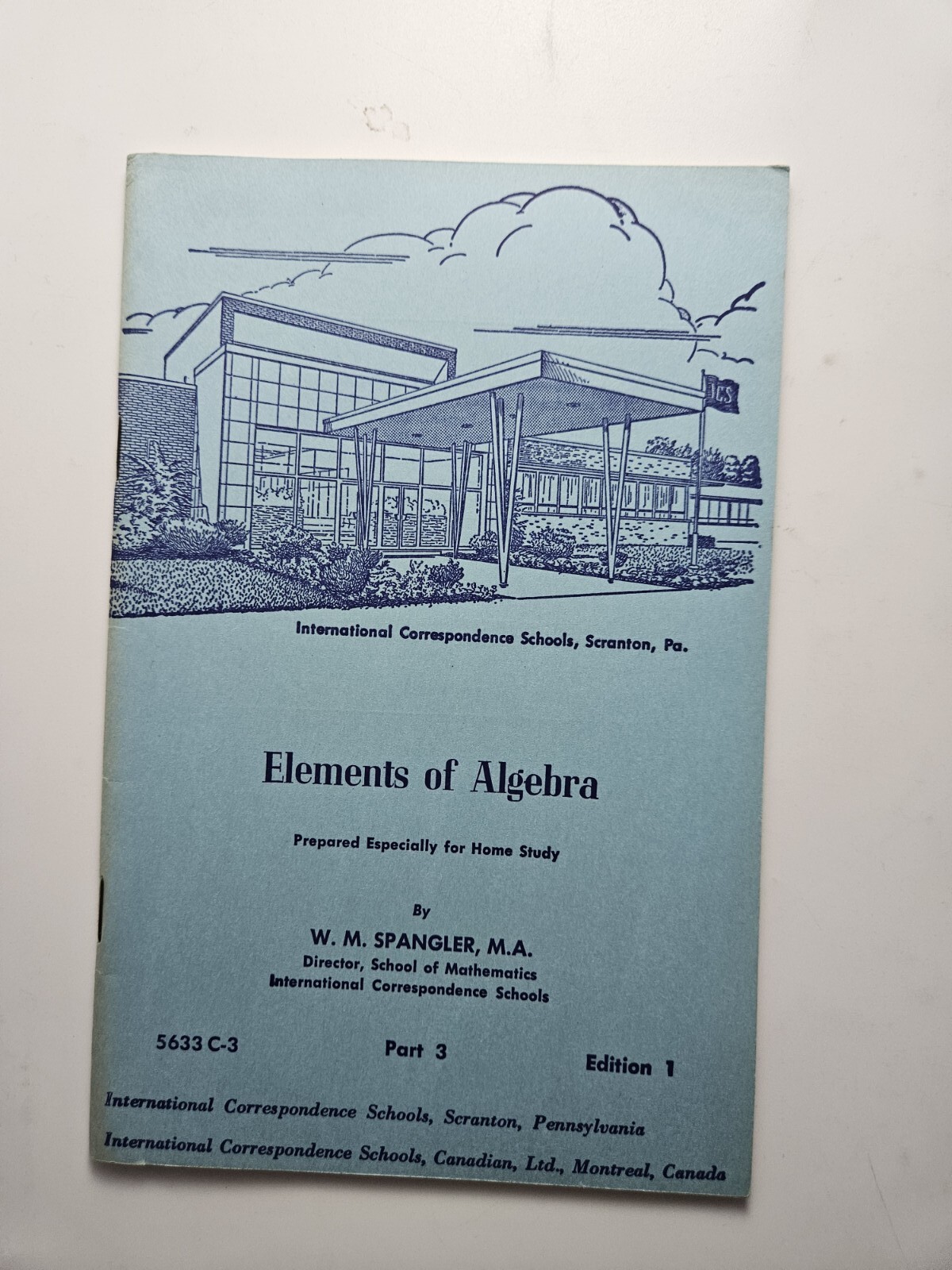 Elements Of Algebra W.M. Spangler