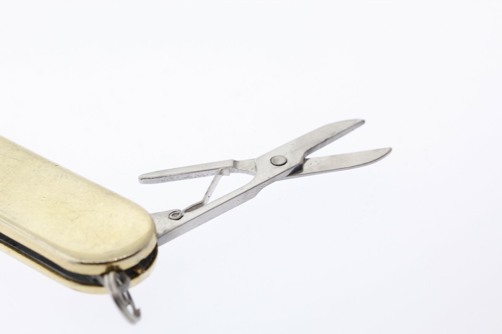 Stainless Steel Yellow Tone Pocket Knife Multi Tool