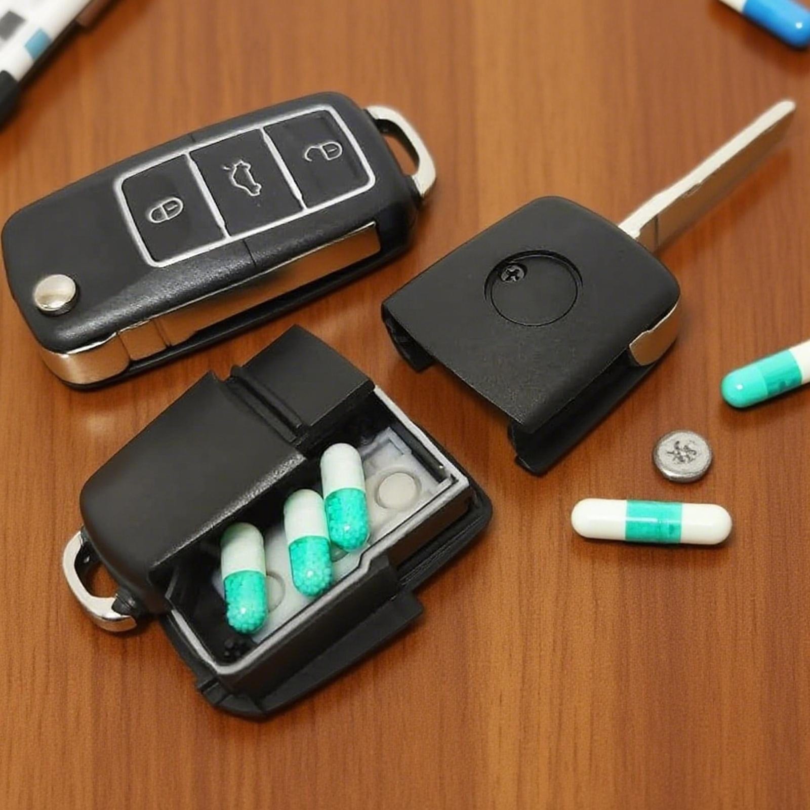 Fake Car Key Diversion Safe - Hidden Secret Compartment Stash it Box
