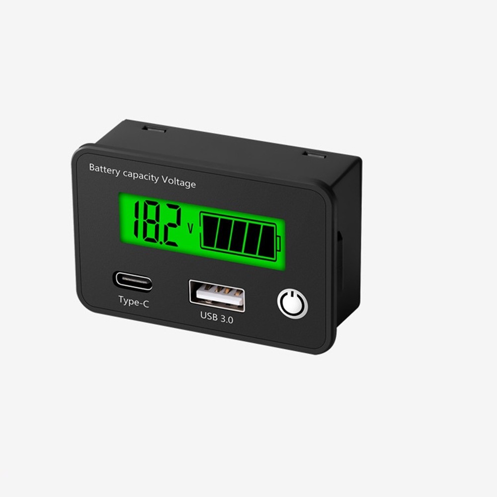 DC 8-30V Battery Capacity Voltmeter Tester Lithium Voltage Meter Tester