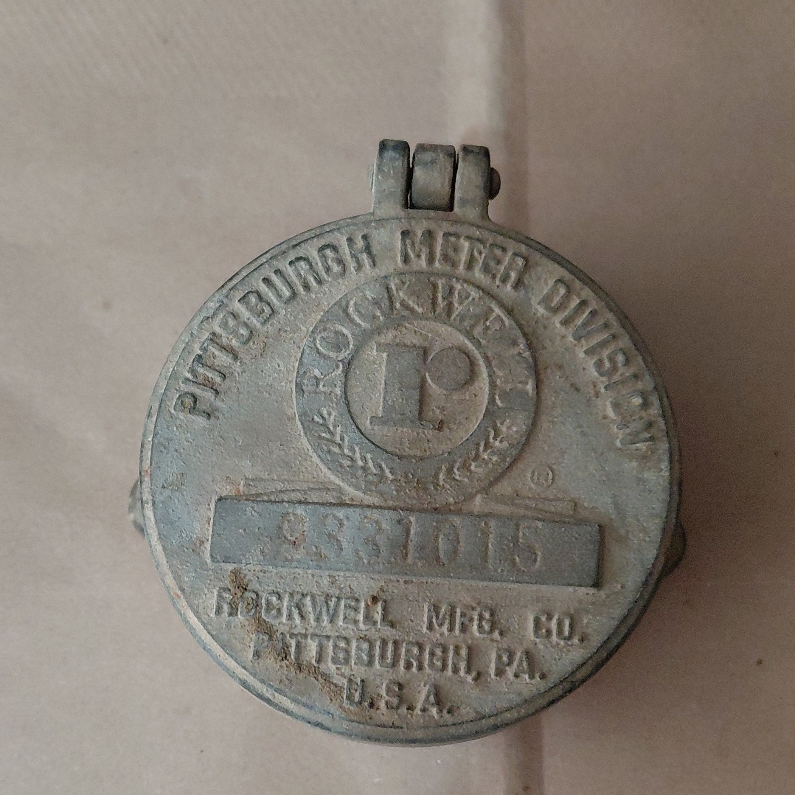 Rockwell Meter Cover 4831015 Pittsburgh Meter Division