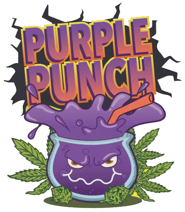 Purple punch cannibas Sticker Decal XV