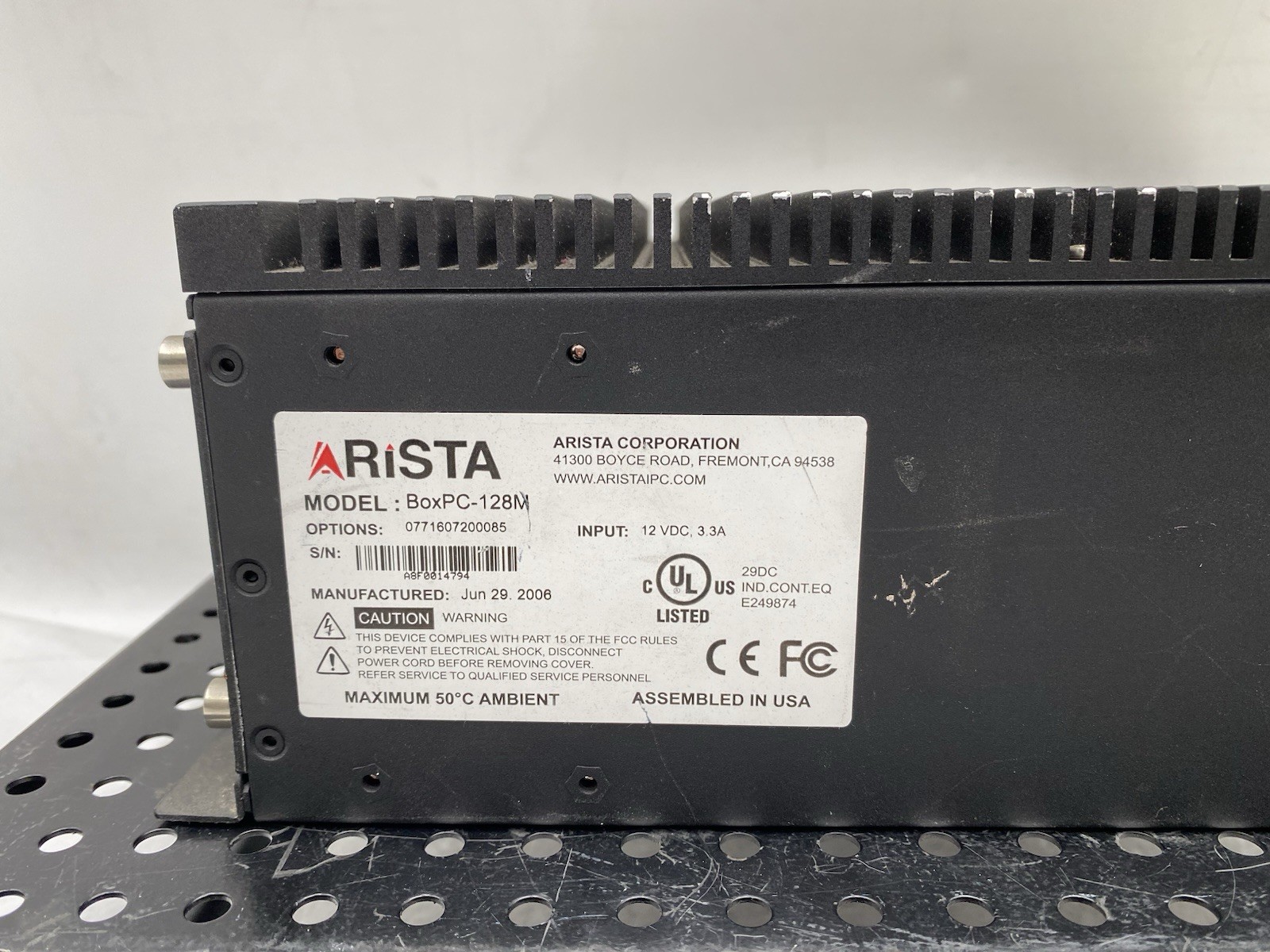 ARISTA BoxPC-128M Windows XP Professional Interface