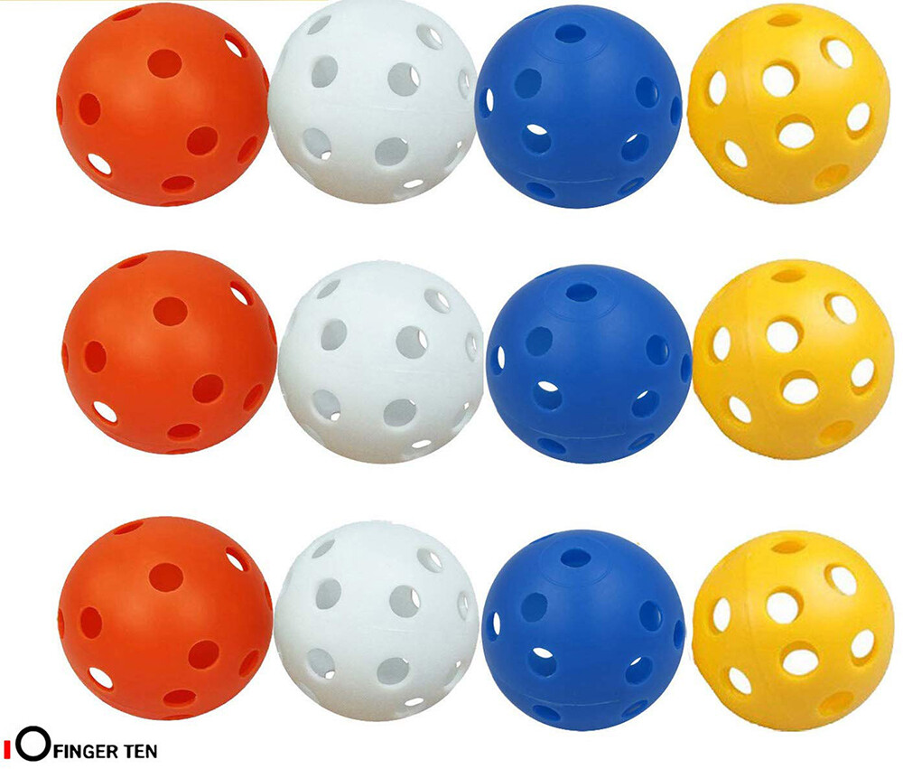 Practice Golf Balls Air  Ball Plastic 12 or 24 Pack Indoor Training Aids