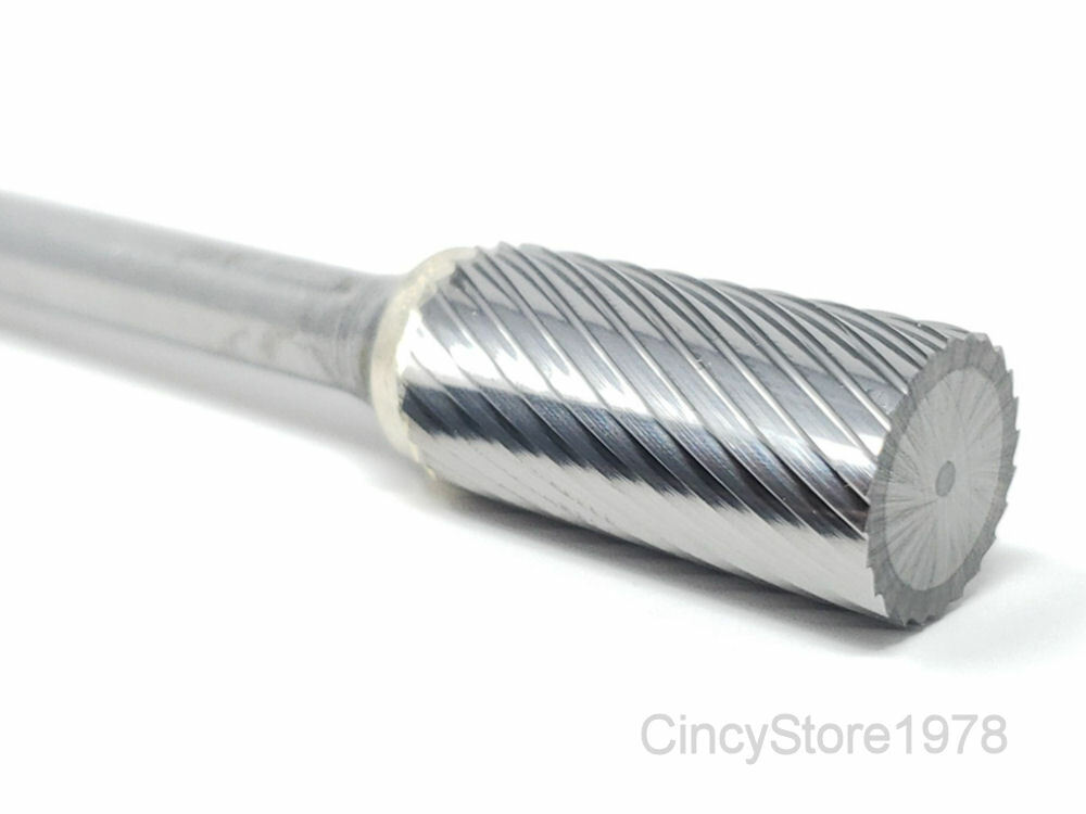 SA5S Cylindrical 1/2" Carbide Burr Bur Tool Die Grinder Bit 1/4" Shank