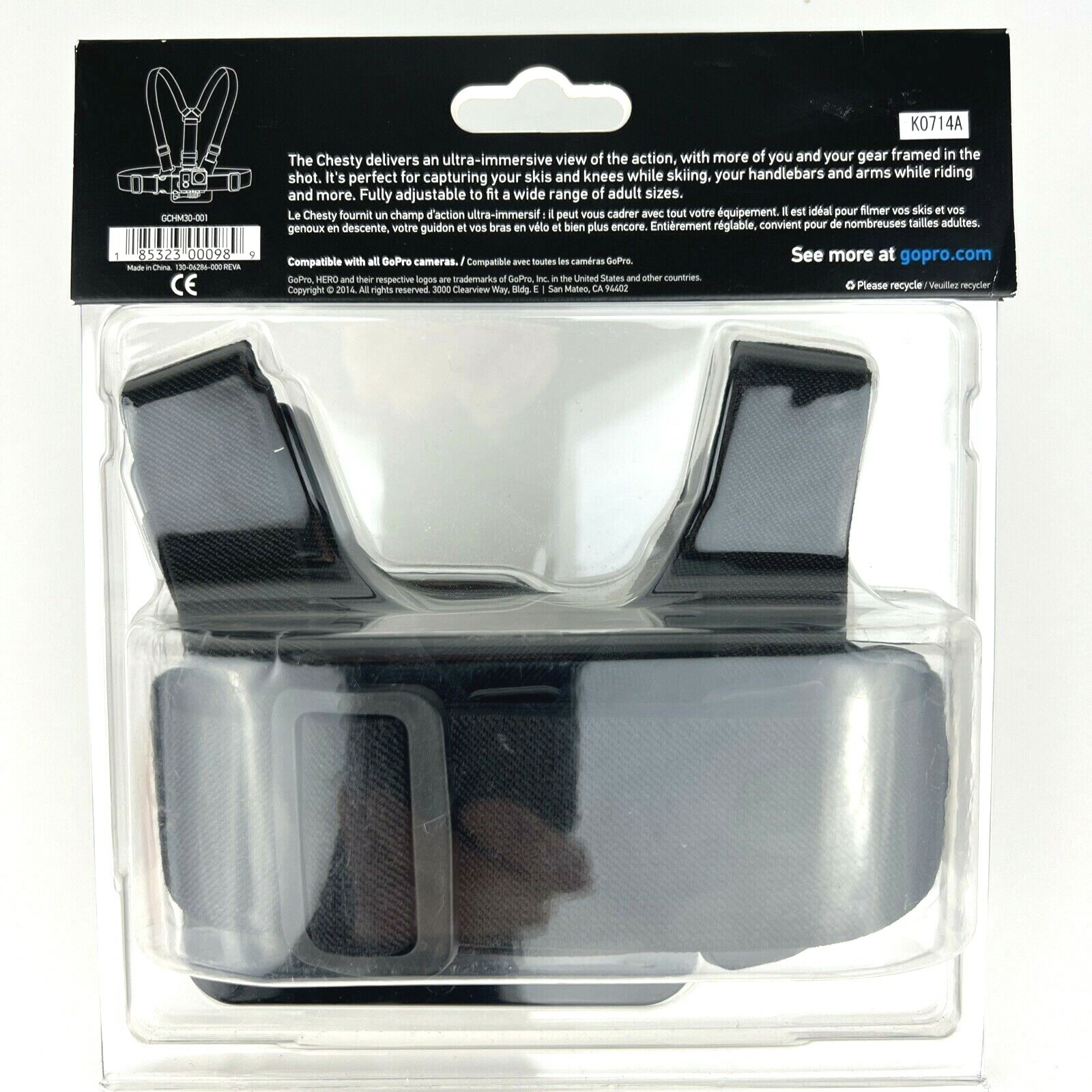Brand New Gopro Chesty (Chest Harness) With Floaty Backdoor Case Sealed