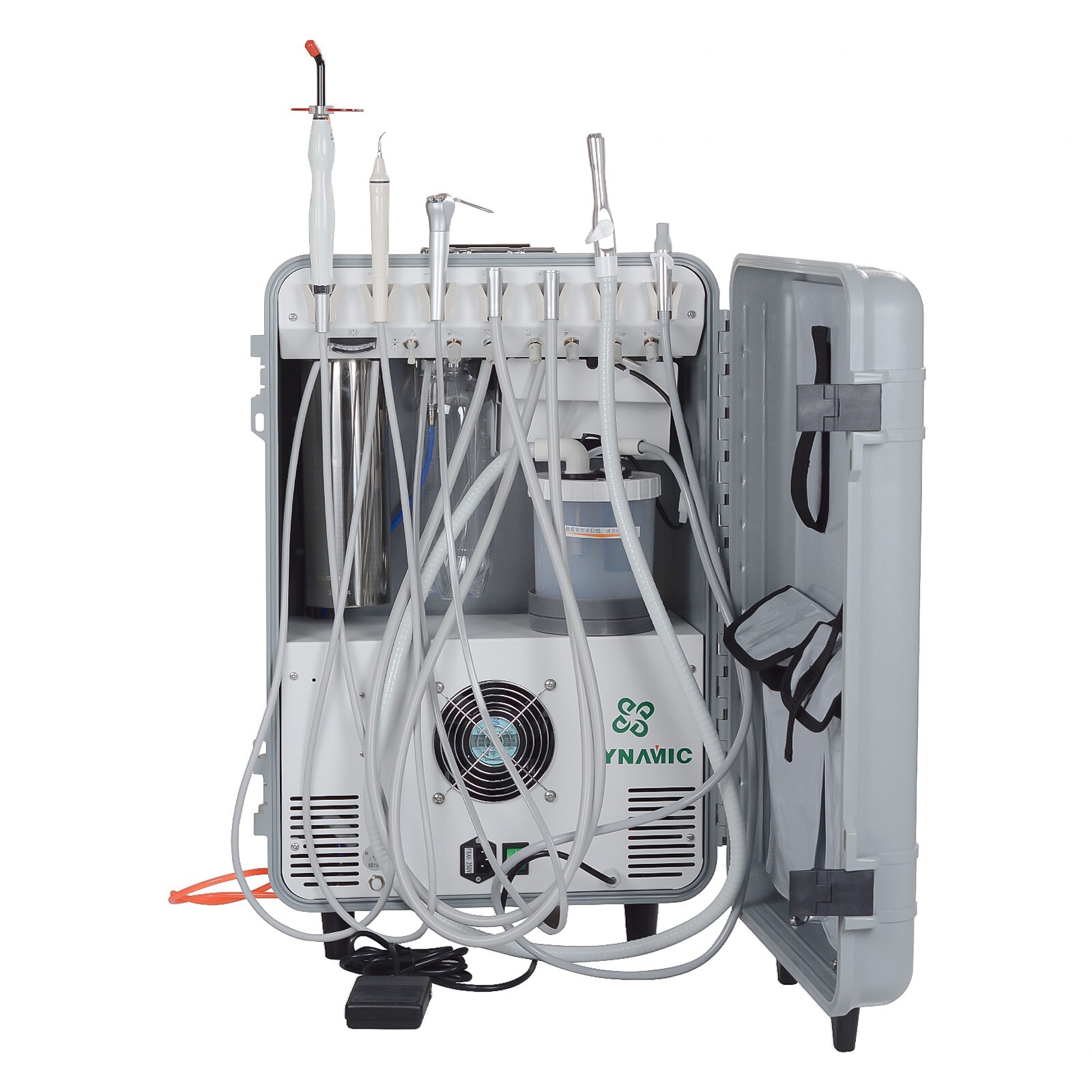 Dynamic DU852 Portable Dental Unit with Air Compressor and Ultrasonic Scaler 4H