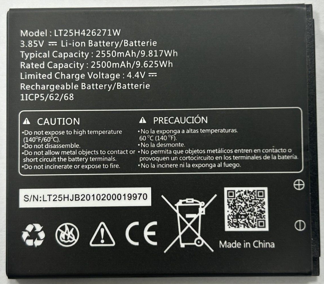 New Battery for AT&T Calypso 3 (U328AA) LT25H426271W 2500mAh