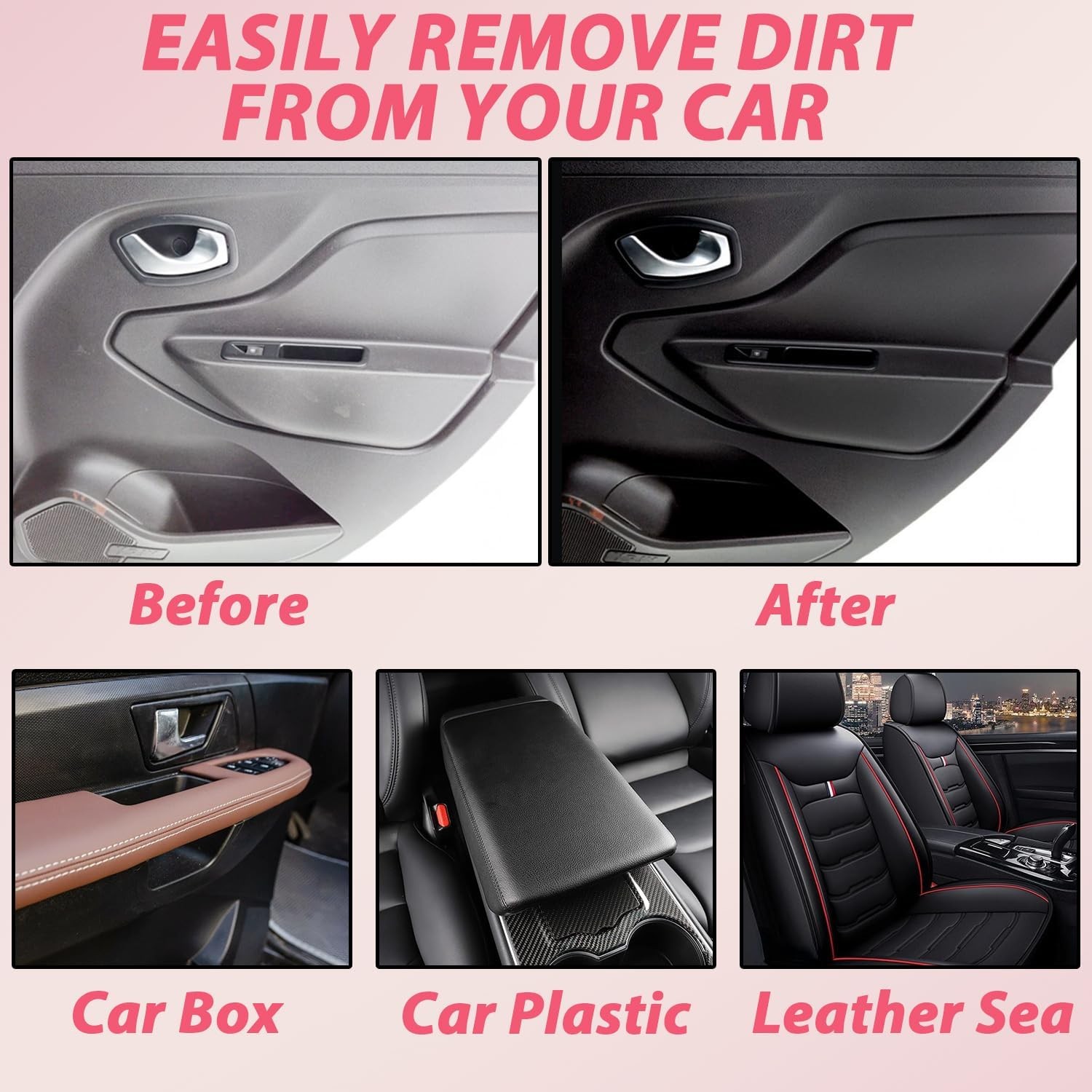 Car Interior Cleaner, Vehicle Interior Polish, 100ml Car Interior Cleaner