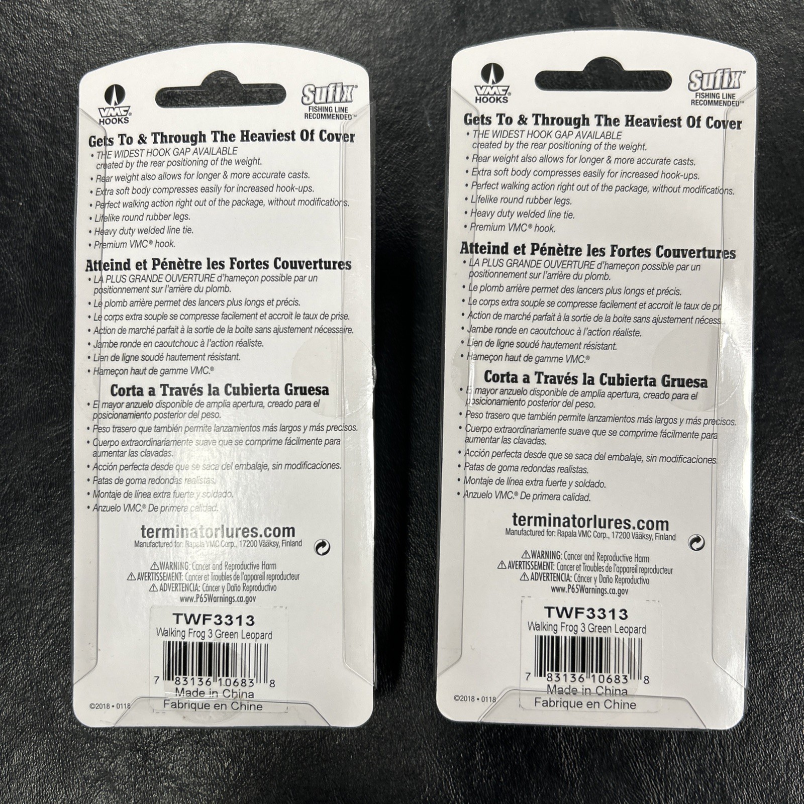 2pc Terminator TWF3313 Walking Frog 3” 11/16 “Save”