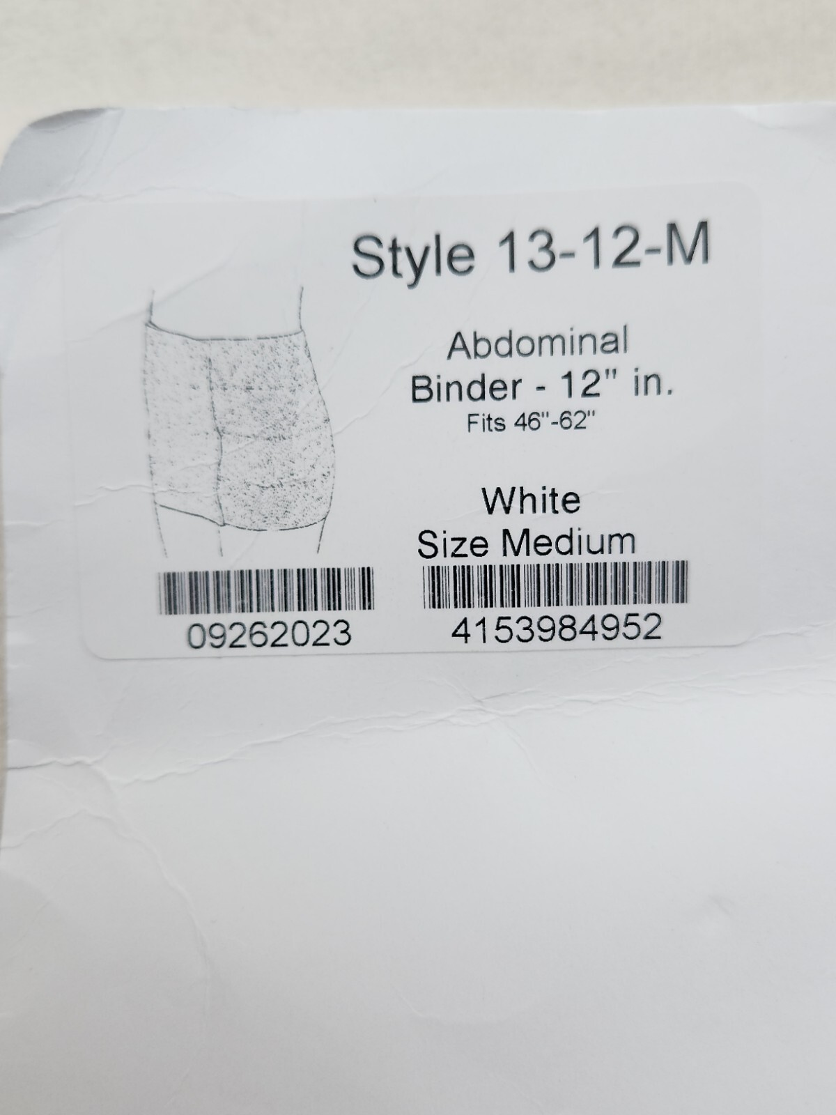 ContourMD Abdominal Binder Compression Wrap Postpartum Belly Band B2