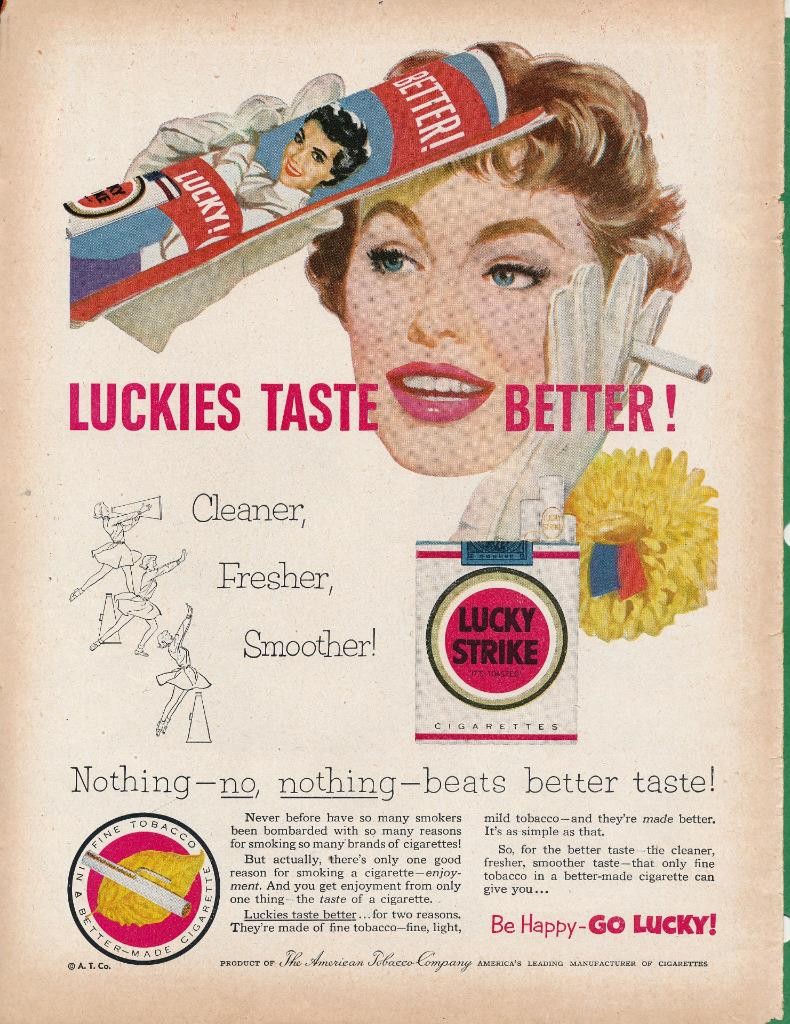 Magazine Ad - 1953 - Lucky Strike Cigarettes