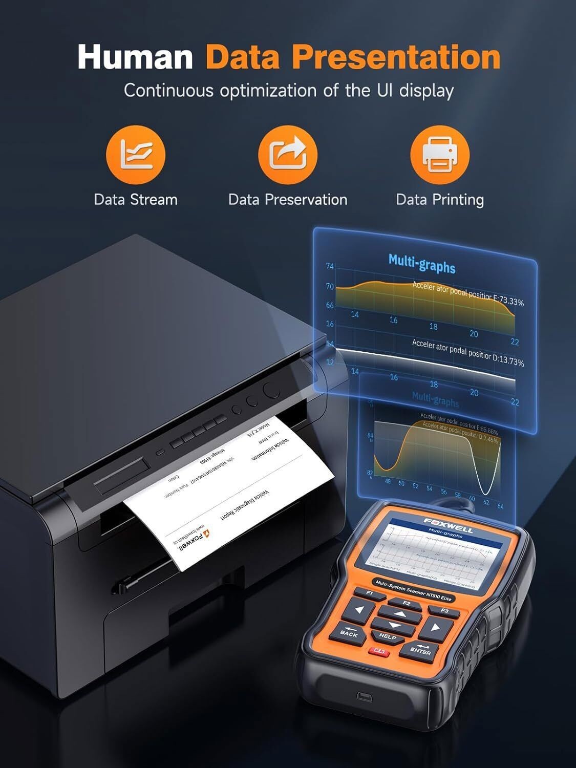for MAZDA Bidirectional All System Car OBD2 Scanner Diagnostic Tool EPB Injector