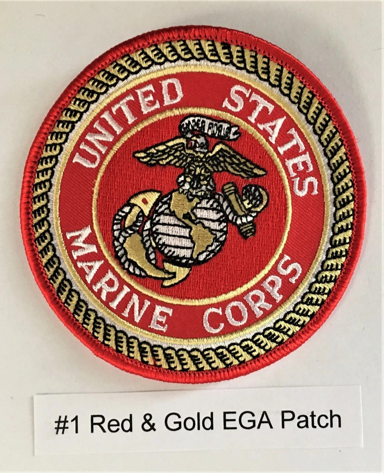 USMC Marine EGA Globe & Anchor 4 Inch Patch #1 (SOI Infantry MCRD Recon F-35)