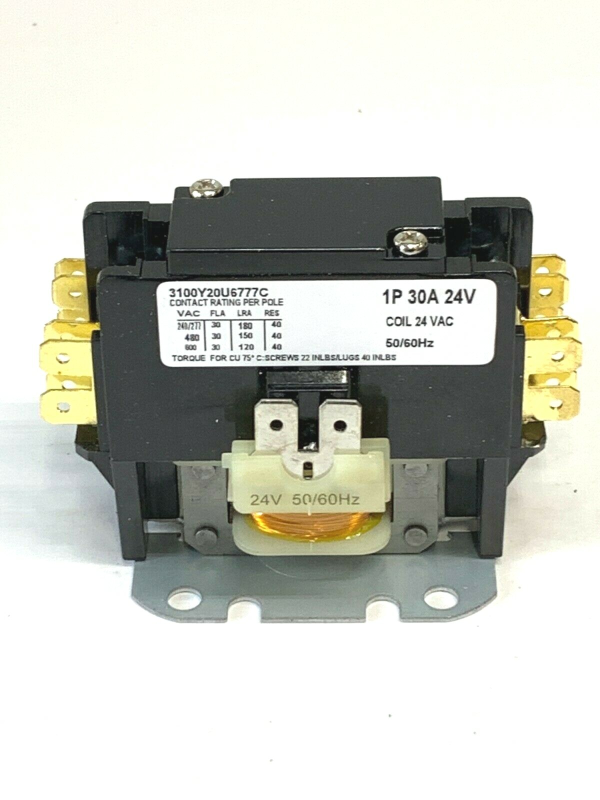 Contactor 1 Pole 30A Amp 24VAC HN51KC024 24V