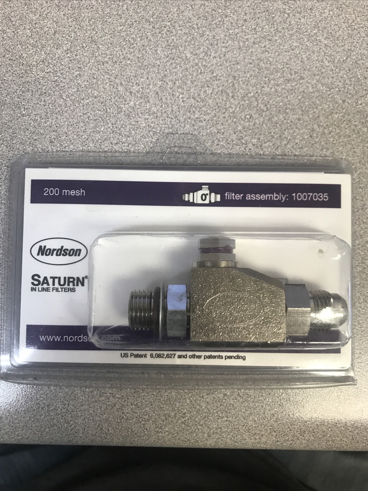 Nordson 1007035 Saturn In-Line Filter Straight 200 mesh