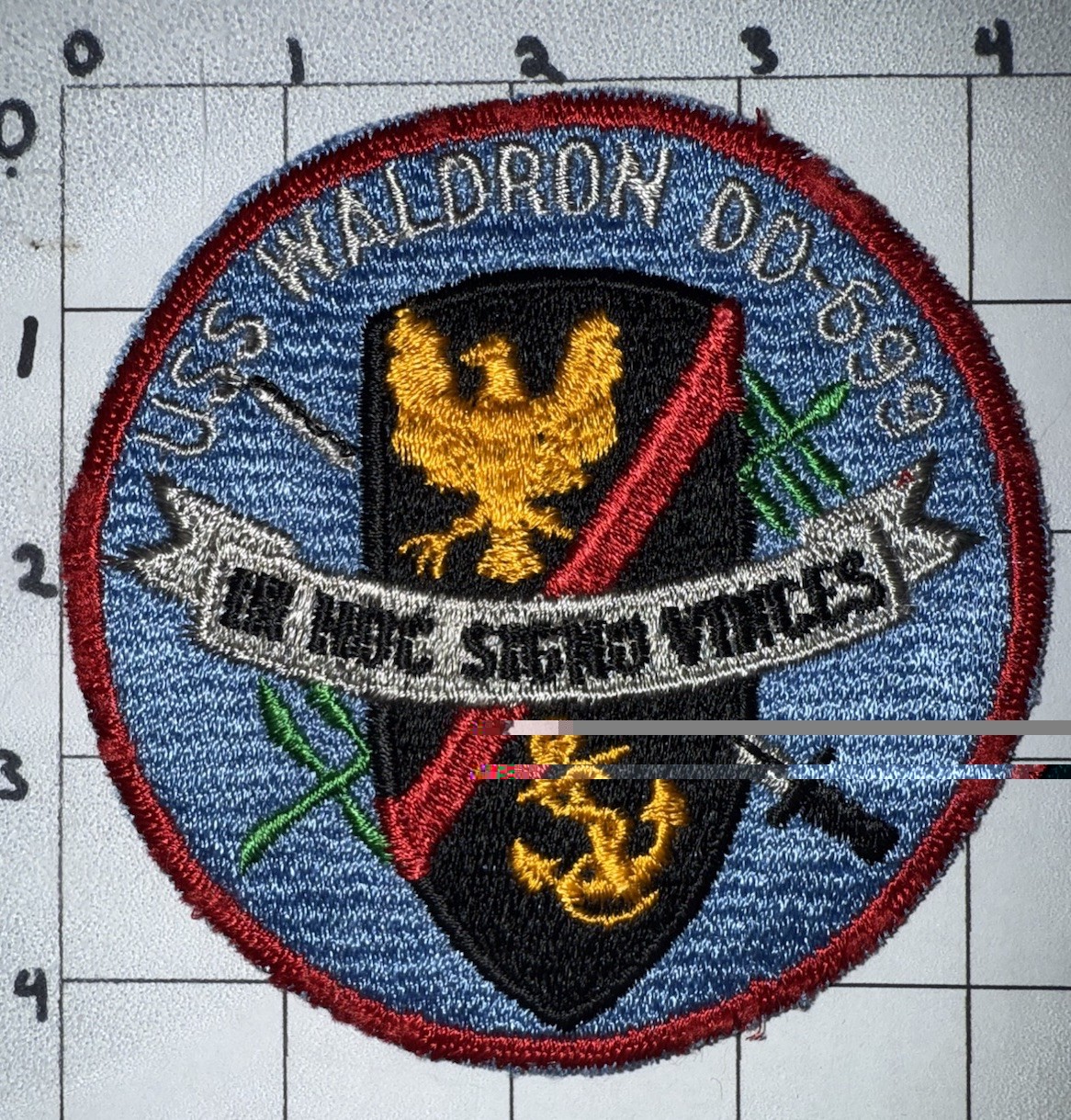 Vietnam War - 1970s USN USS Waldron DD-699 Patch (22