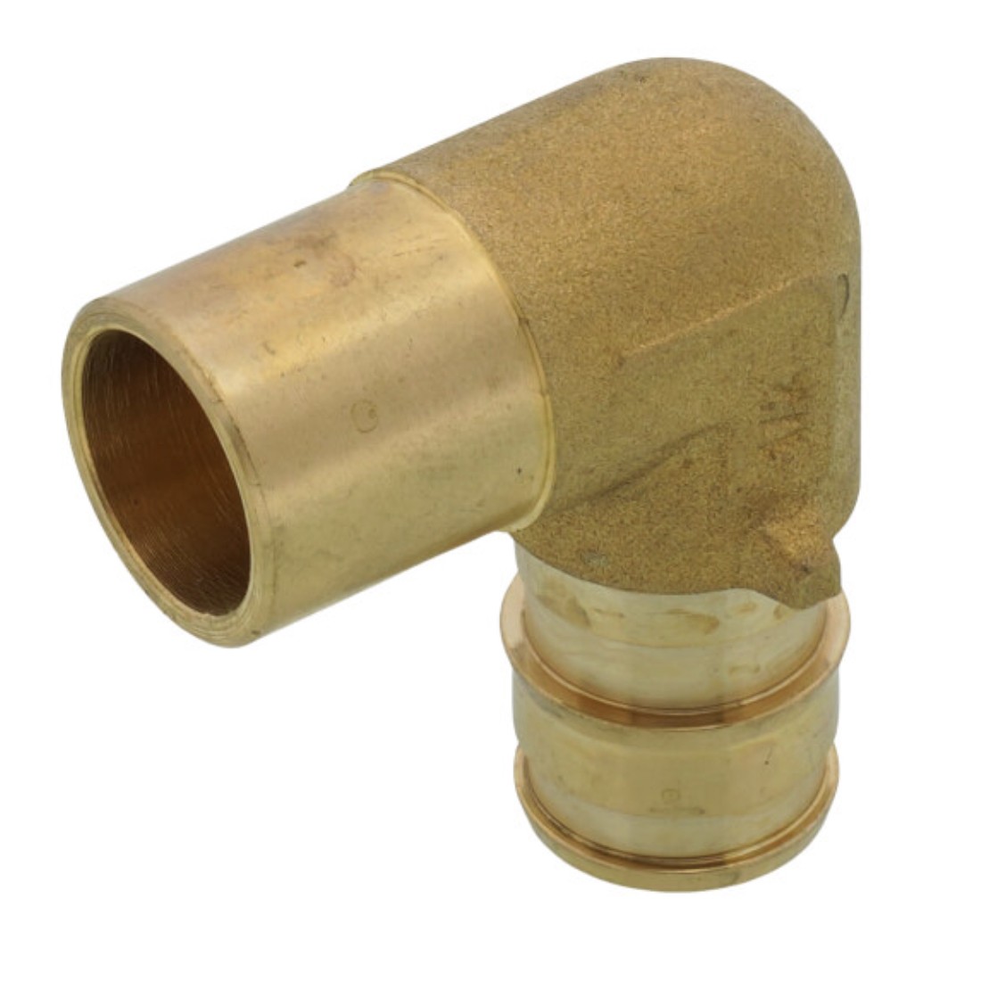 Drip Depot Brass PEX-B Barb x Male Sweat Elbow