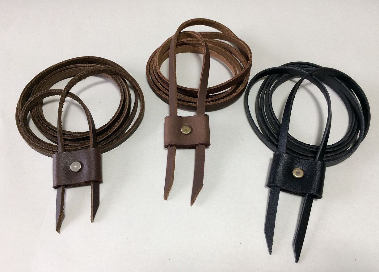 Leather Replacement Cord Drawstring String Bucket Hobo Sports Bag Backpack Pouch