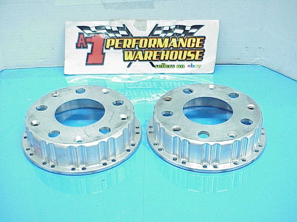 2 Performance Friction Aluminum 5 x 5 Brake Rotor Hats NASCAR