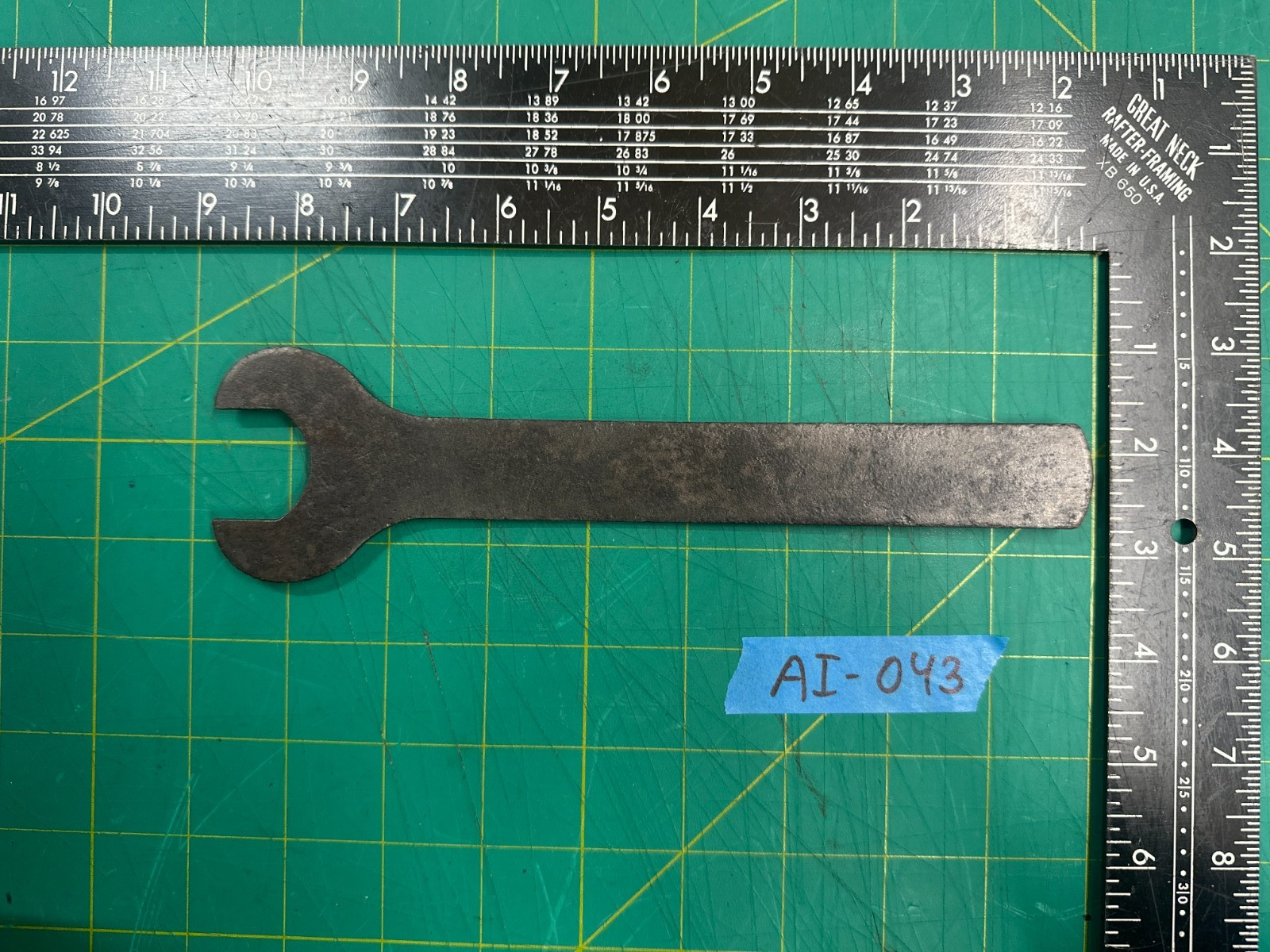 Vintage 8.75'' Long Open-End Structural Wrench