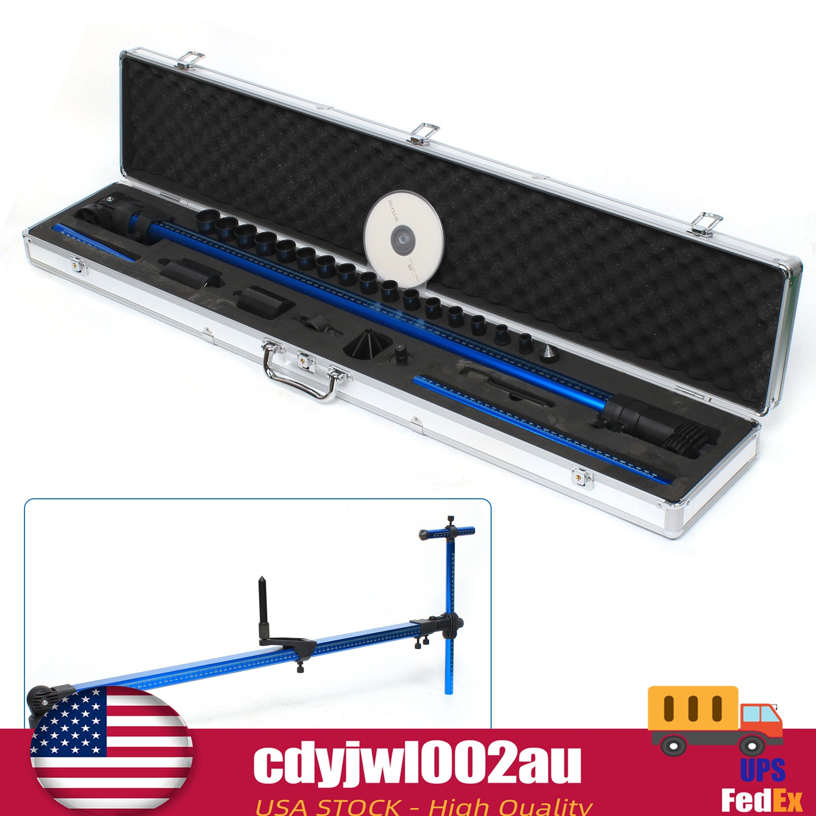 2D Measuring System Auto Body Shop Frame Tram Gauge Car Auto Body Repair Tool US