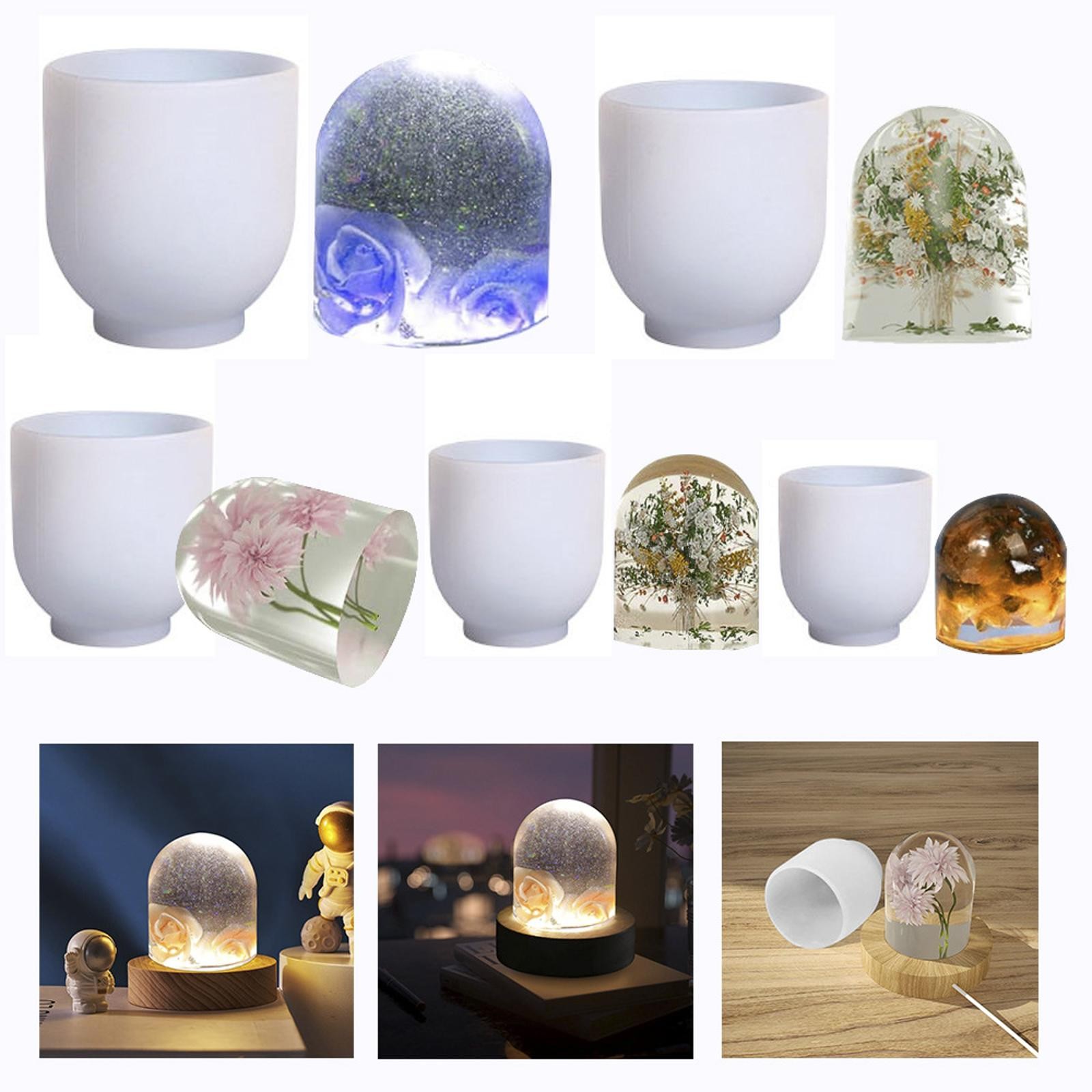 Dome Column Silicone Mold DIY Resin Craft Mould Casting Epoxy Ornament Making